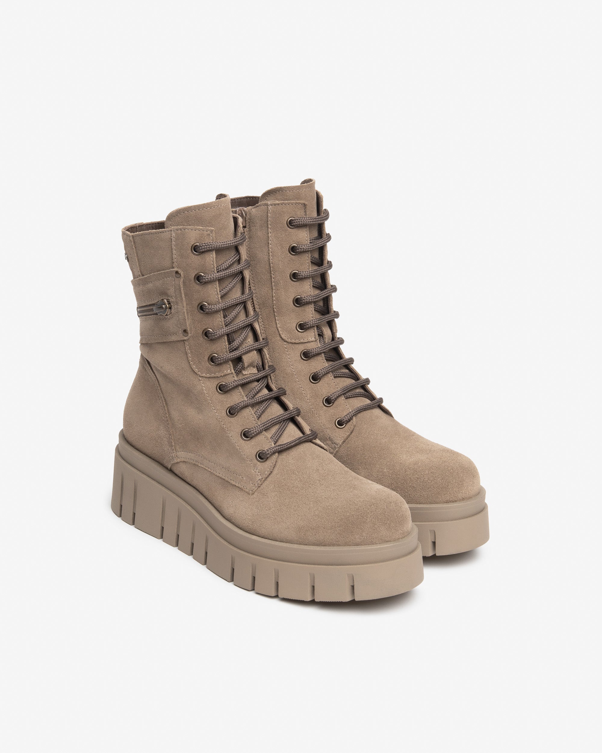 Nero Giardini Combat Boots rangers femme daim pointure 38