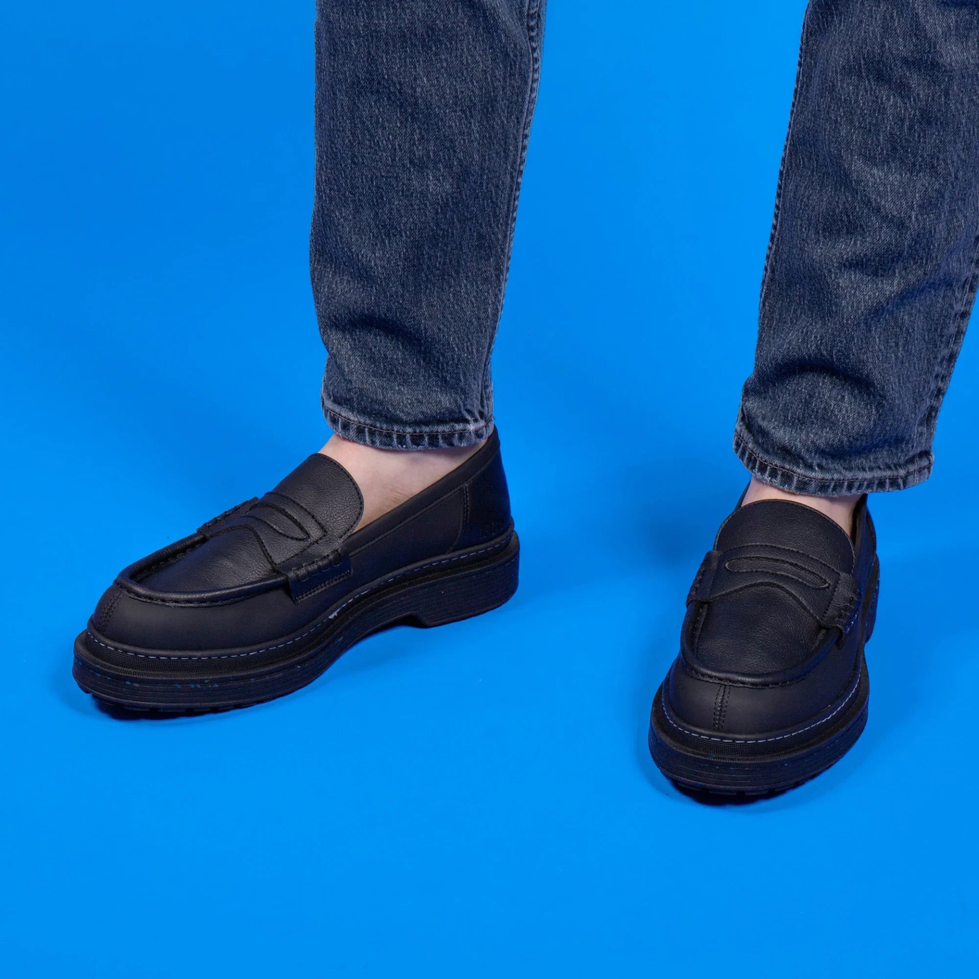Me.Land Rando mocassin vegan cuir pomme noir