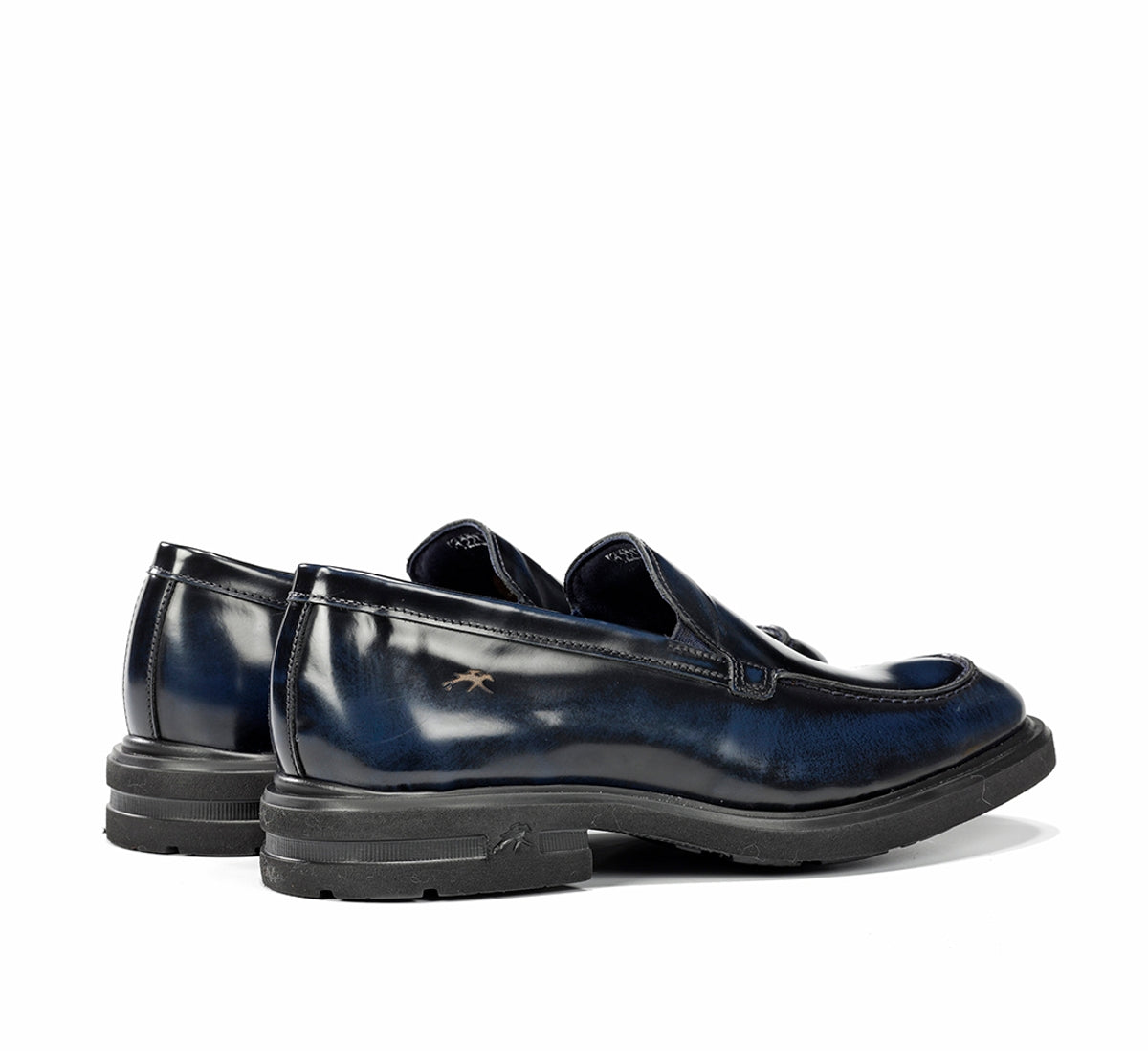 Fluchos Belgas F1223 mocassins bleu homme cuir