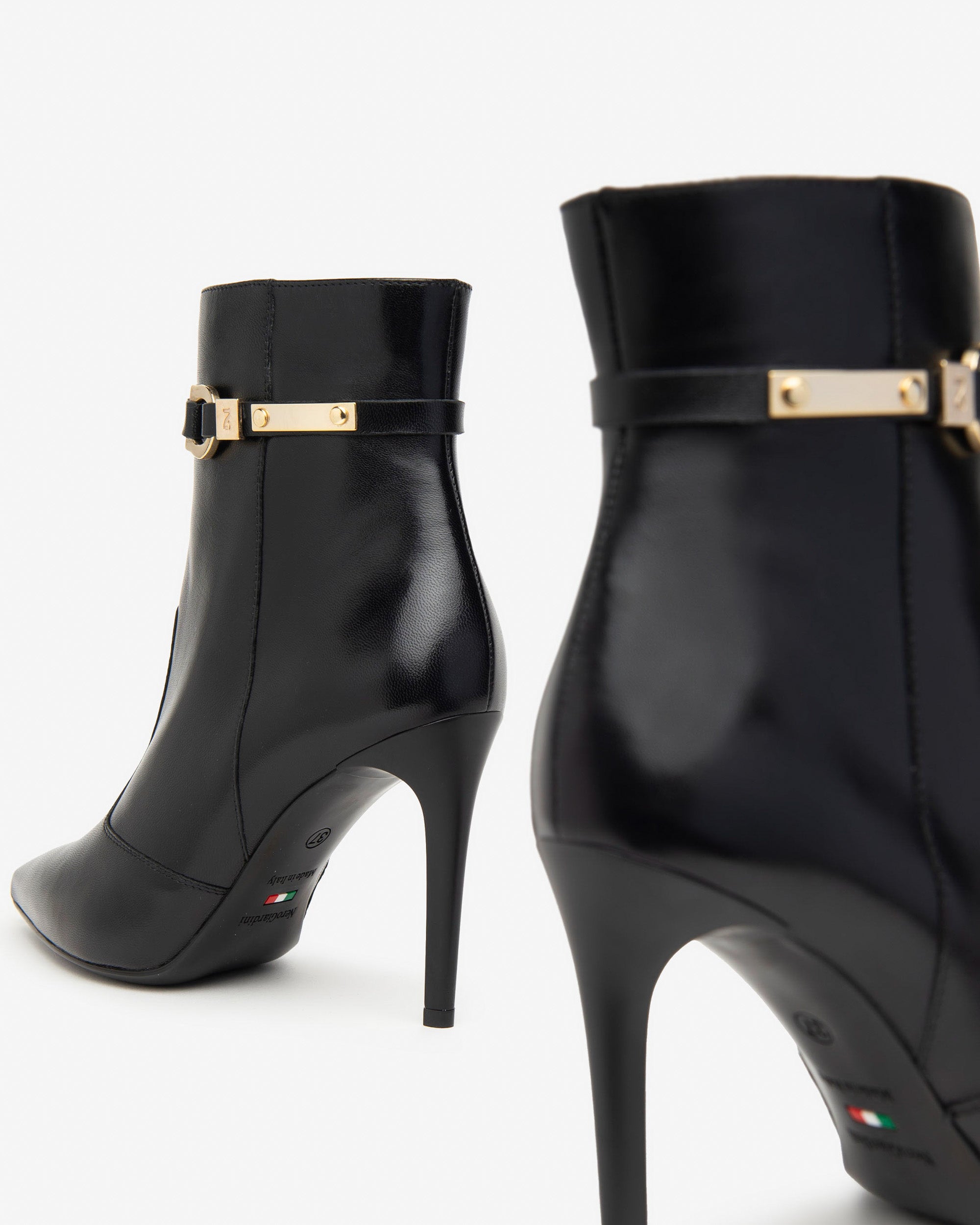 Nero Giardini Ankle Booties bottines cuir talon 95 pointure 35