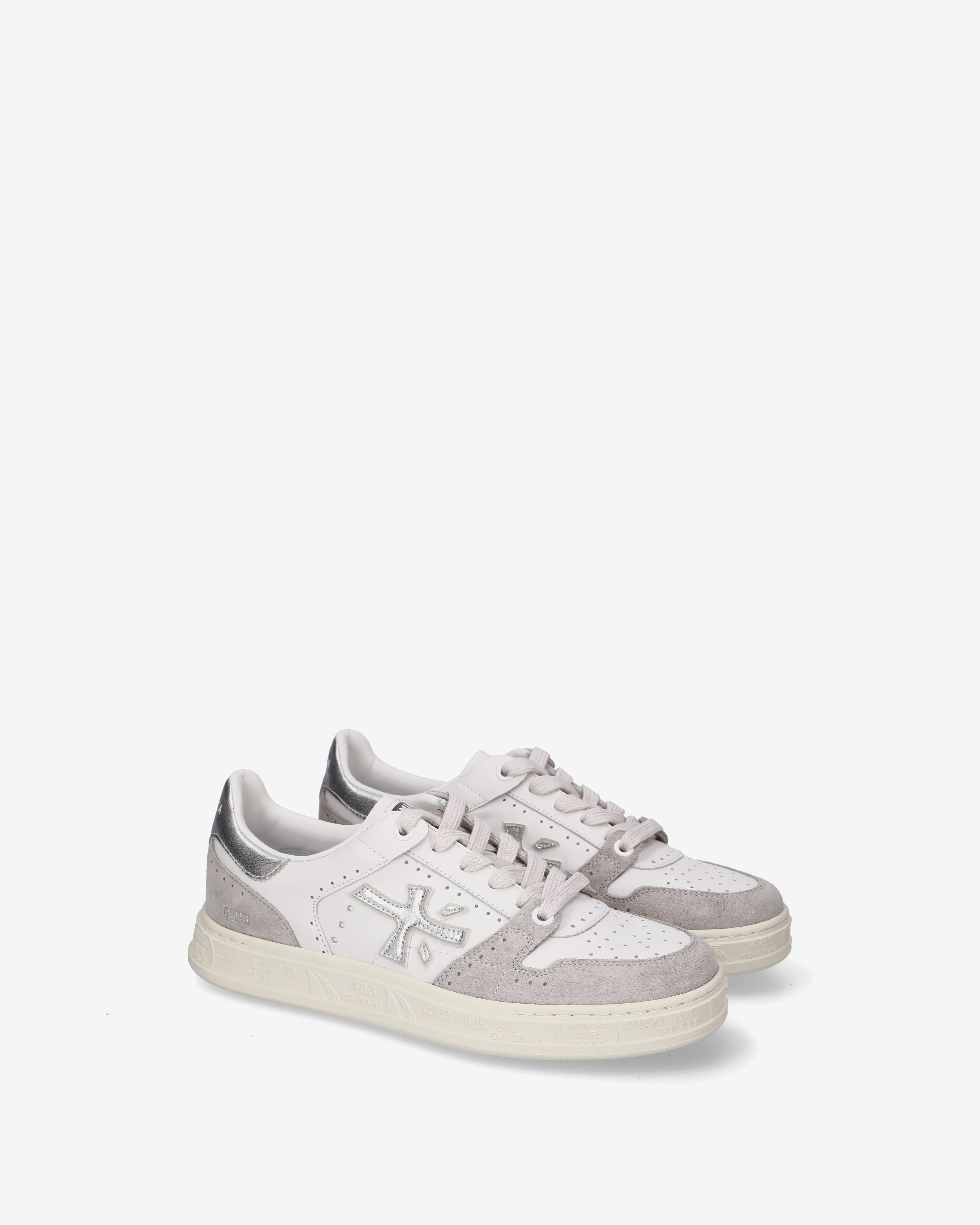 Premiata Quinnd 8642 sneakers femme blanc crème argent