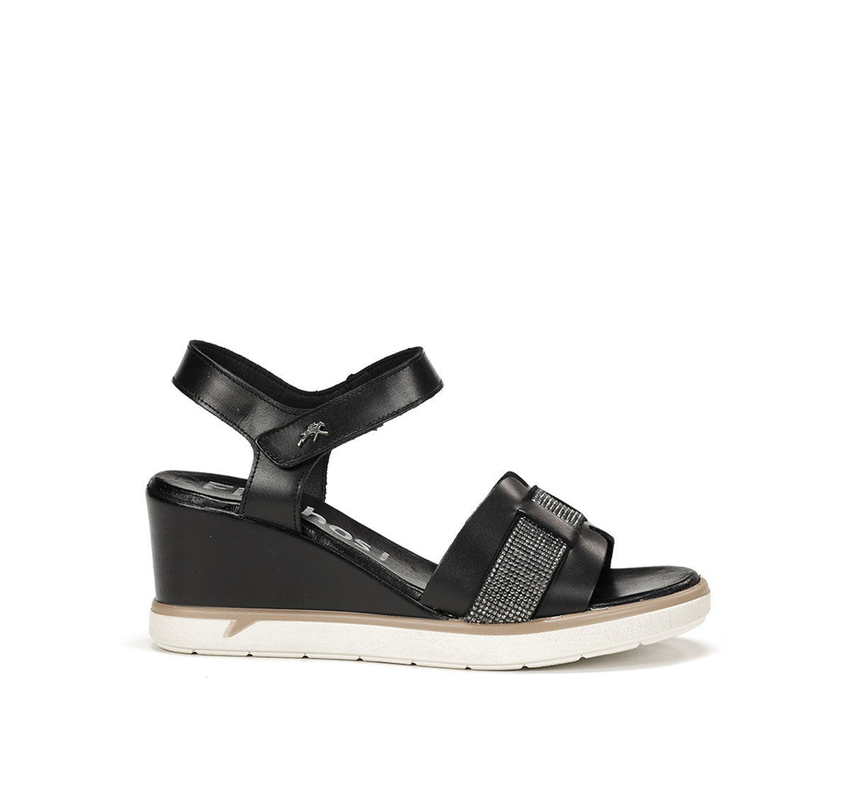 Fluchos Smash F1975 sandales compensées noir femme