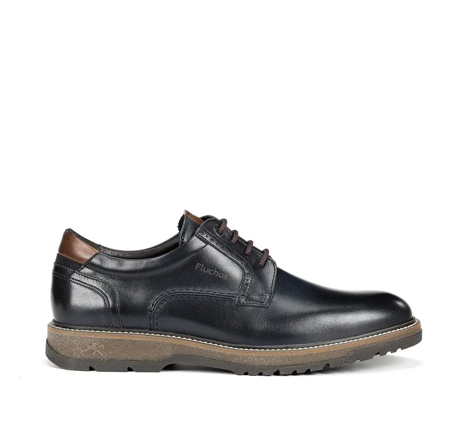 Fluchos Buggy F2319 chaussures bleues homme cuir