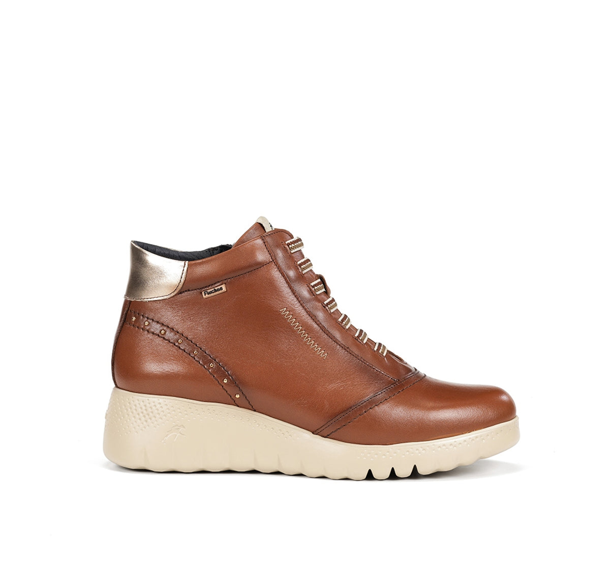 Fluchos Live F2246 bottines femme marron cuir