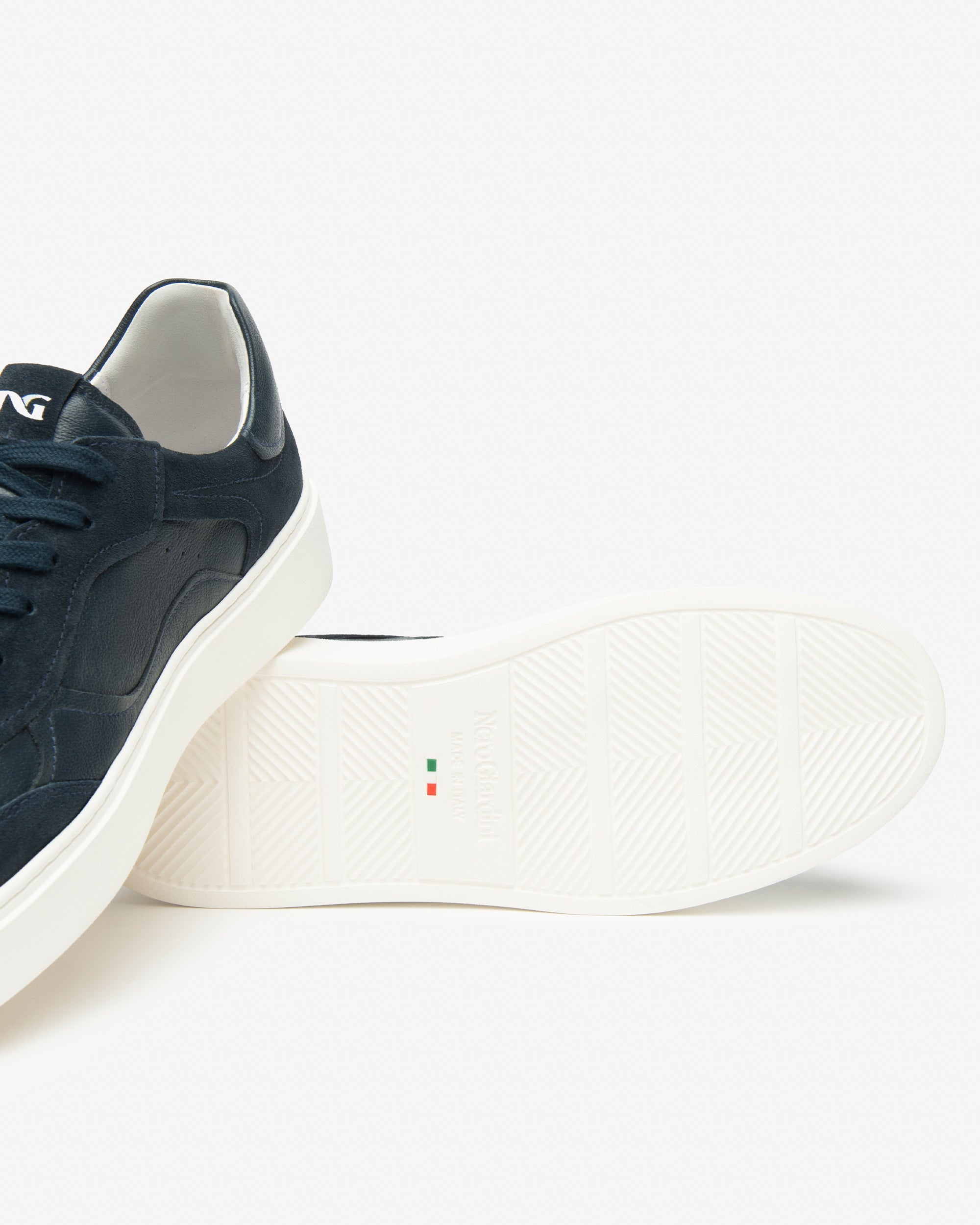 Nero Giardini Sneakers baskets cuir daim homme 42