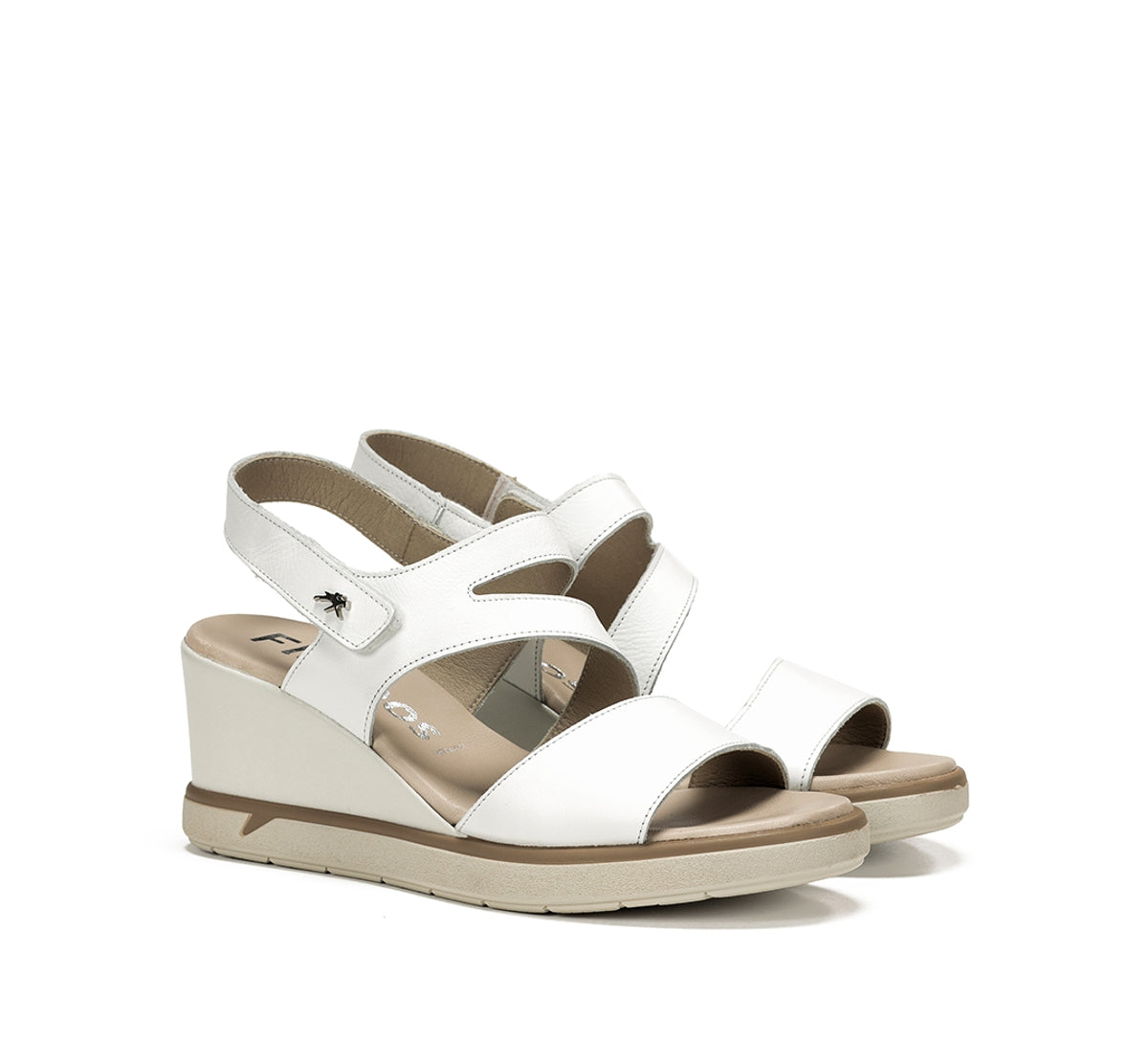 Fluchos Smash F1973 sandale compensée blanche femme