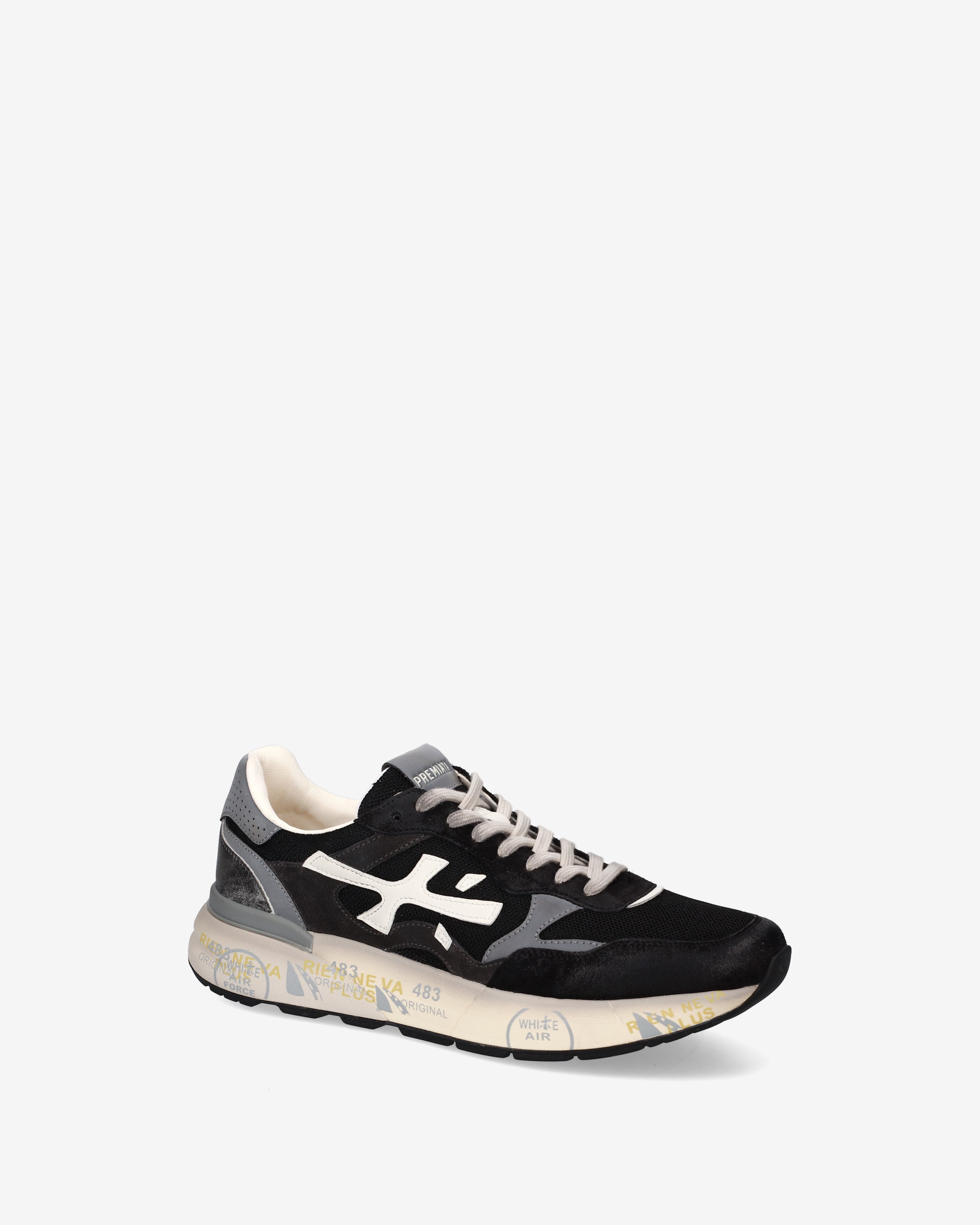 Premiata Mick 0.1 8119 baskets noir daim homme
