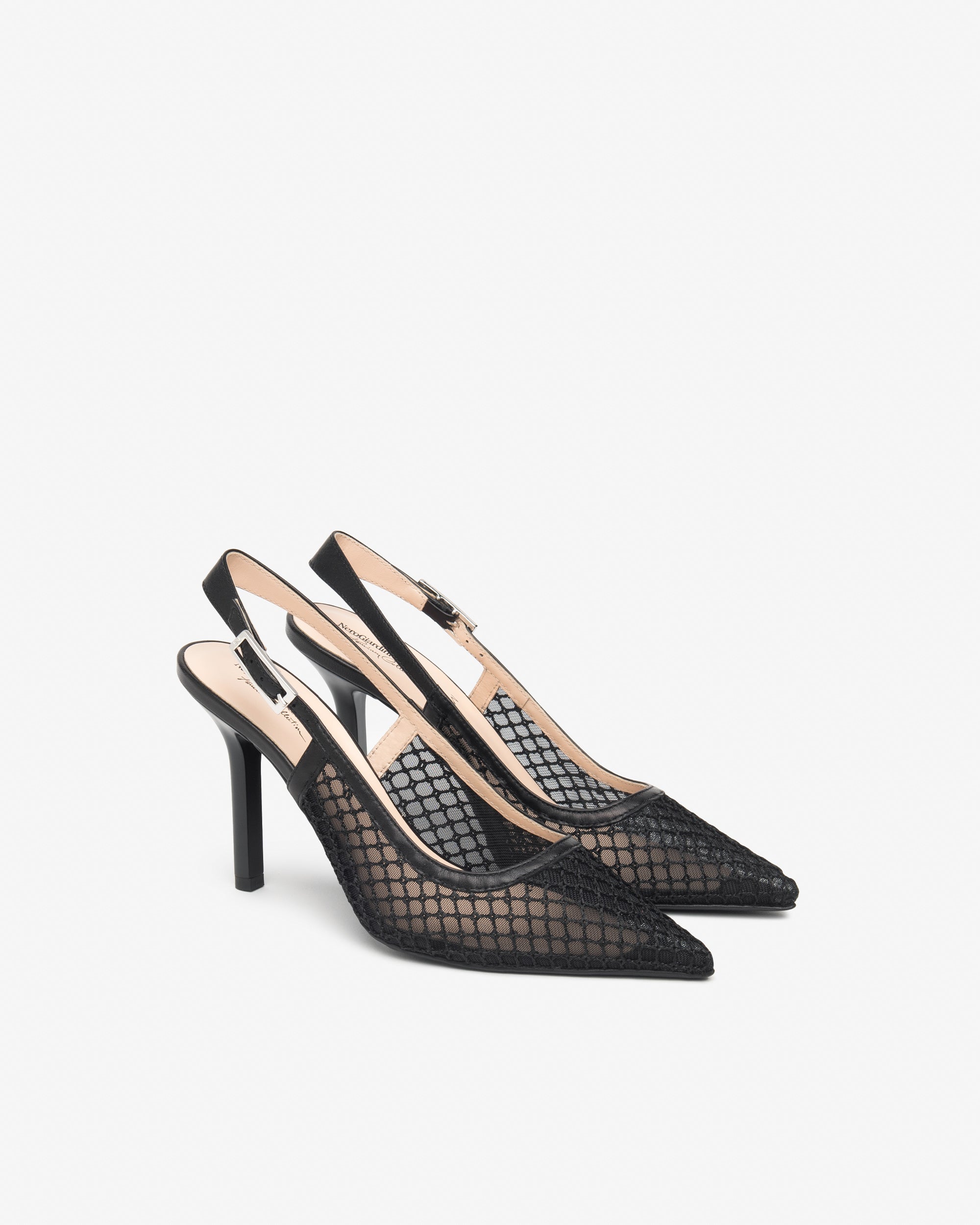 Nero Giardini Slingback Escarpins Femme Cuir et Toile
