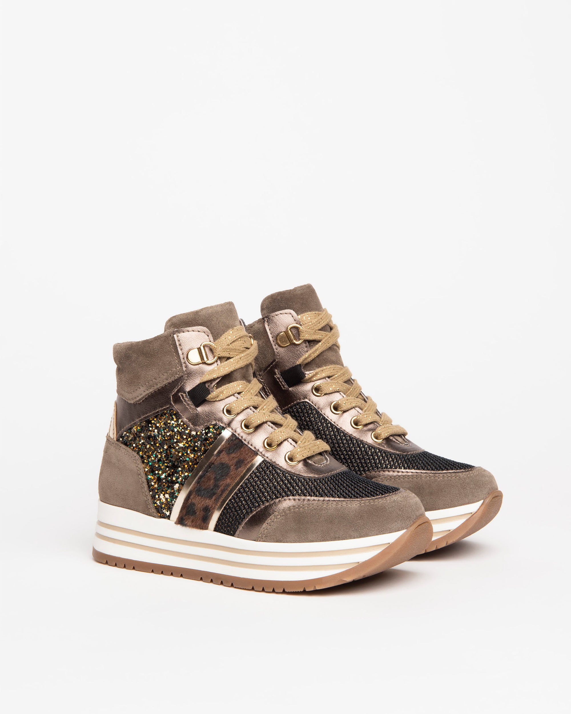 Nero Giardini Sneakers baskets fille daim montantes à zip