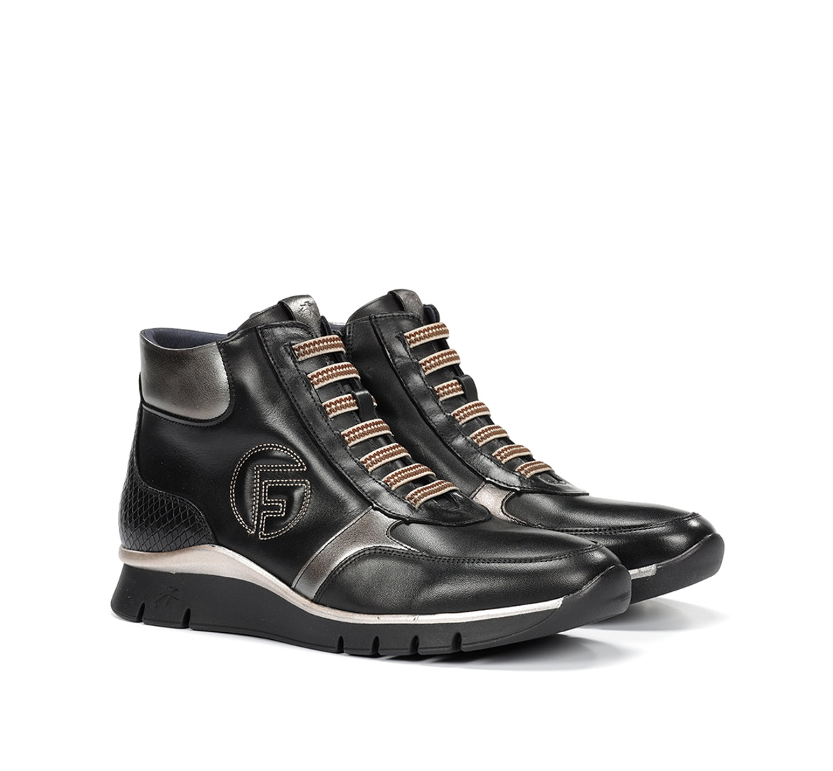 Fluchos Union F2077 bottines noires femme cuir