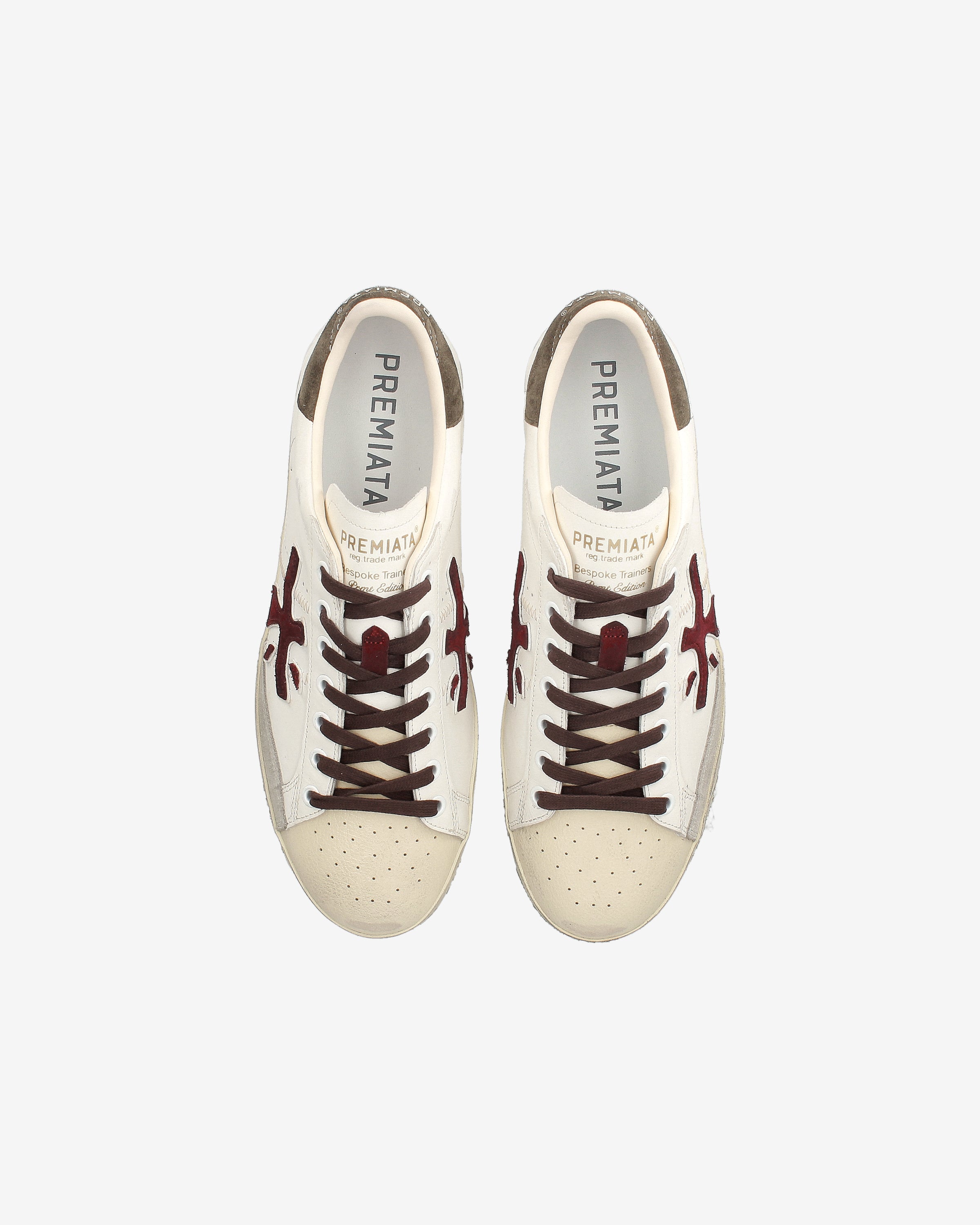 Premiata Stevend 7268 sneakers femme blanc crème bordeaux