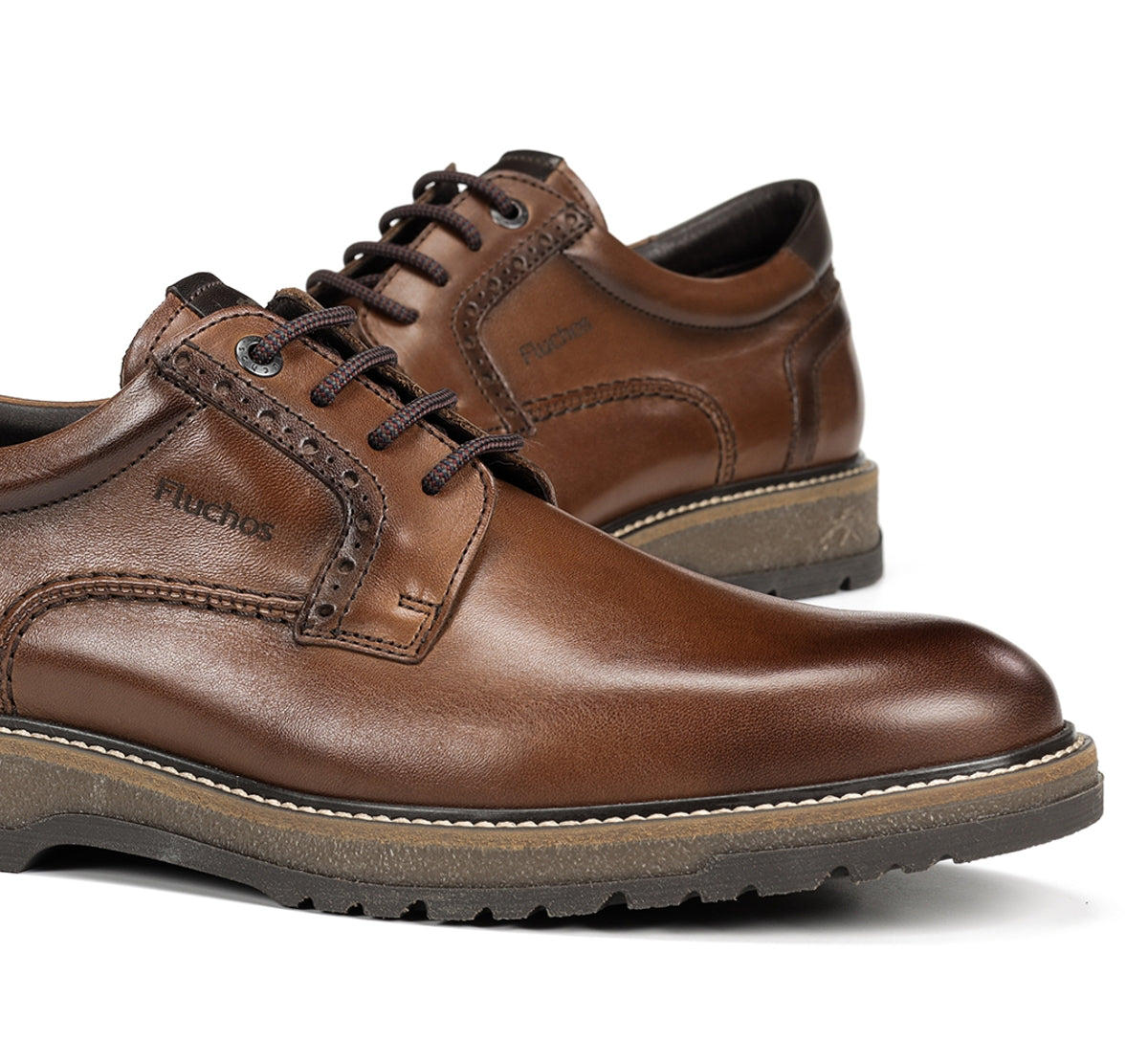 Fluchos Buggy F2319 chaussure homme marron classique