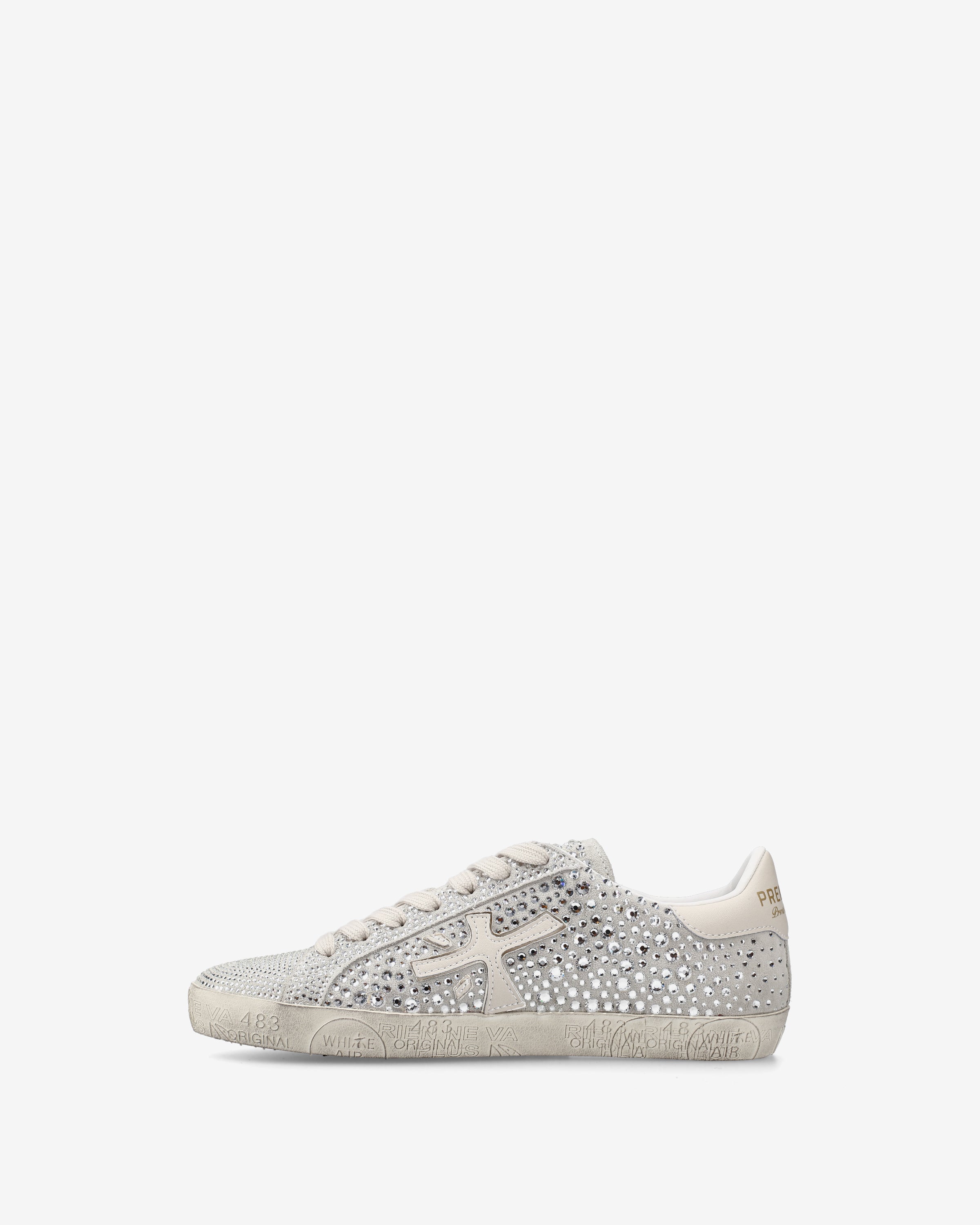 Premiata Stevend 7848 baskets femme crème strass