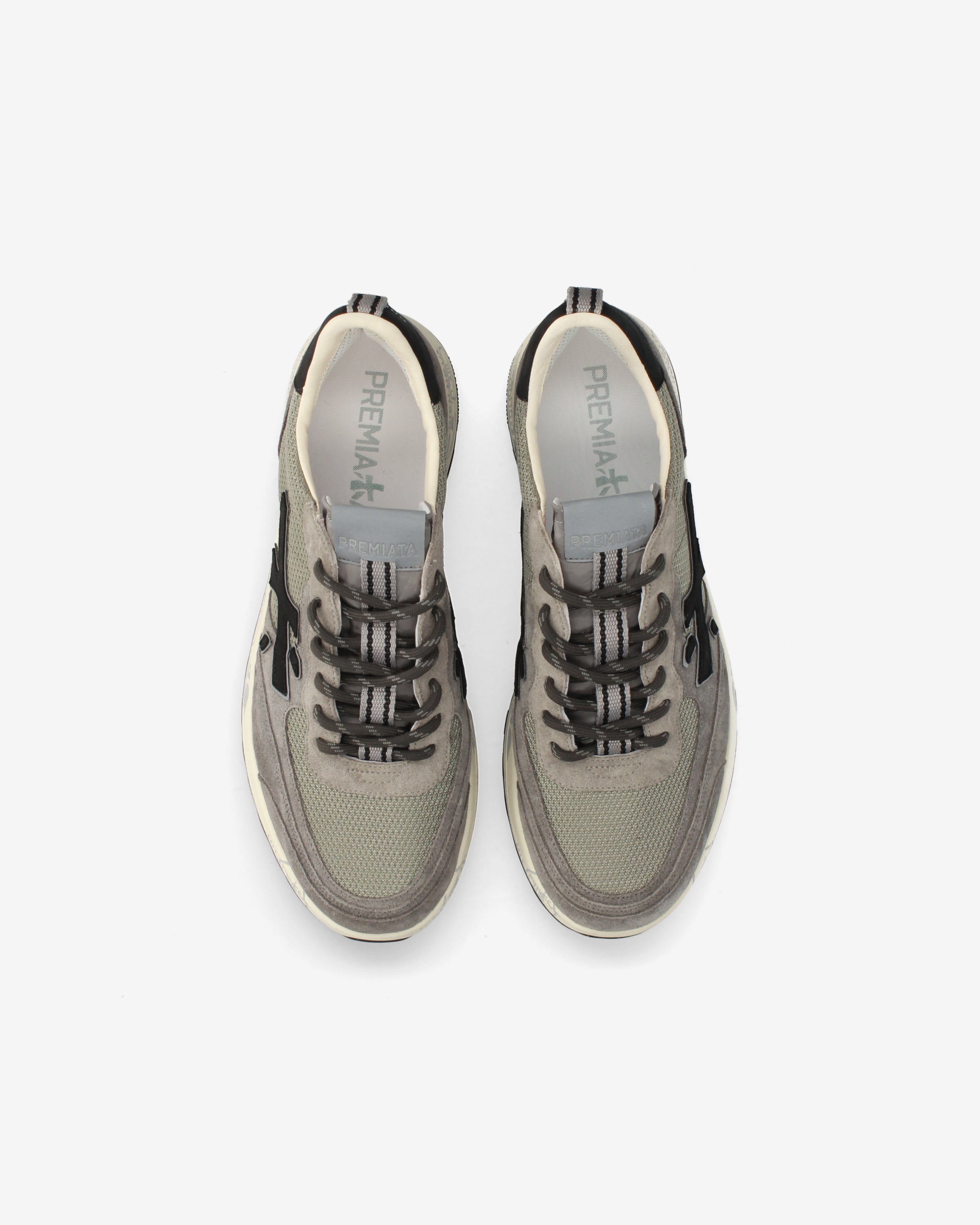 Premiata Nous 8459 baskets beige taupe cuir homme