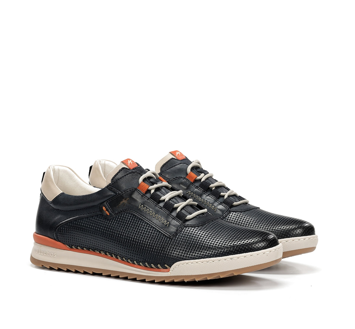 Fluchos Elder F2178 baskets bleu homme confort