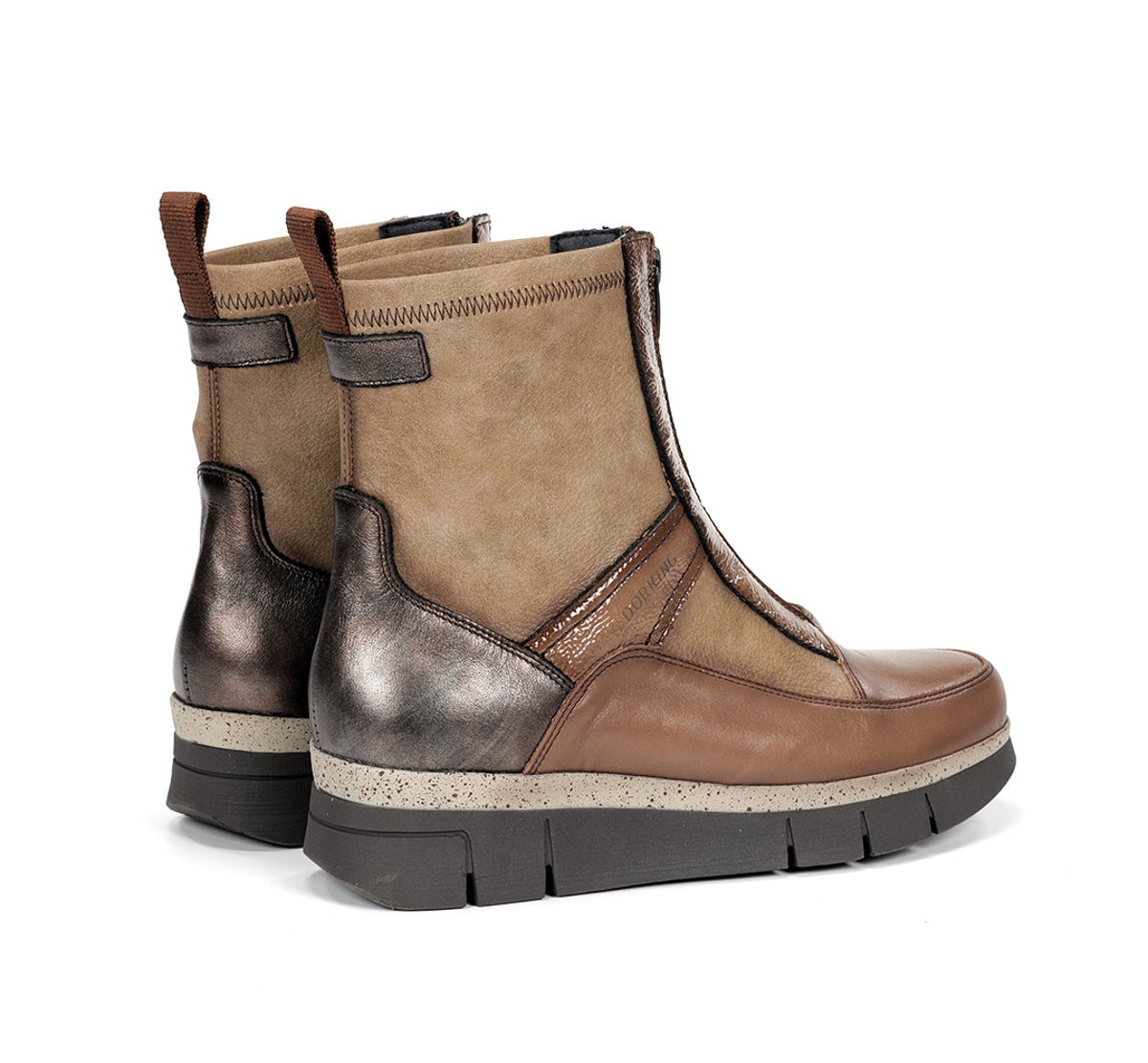 Fluchos Dorking India D9331 bottines femme marron cuir