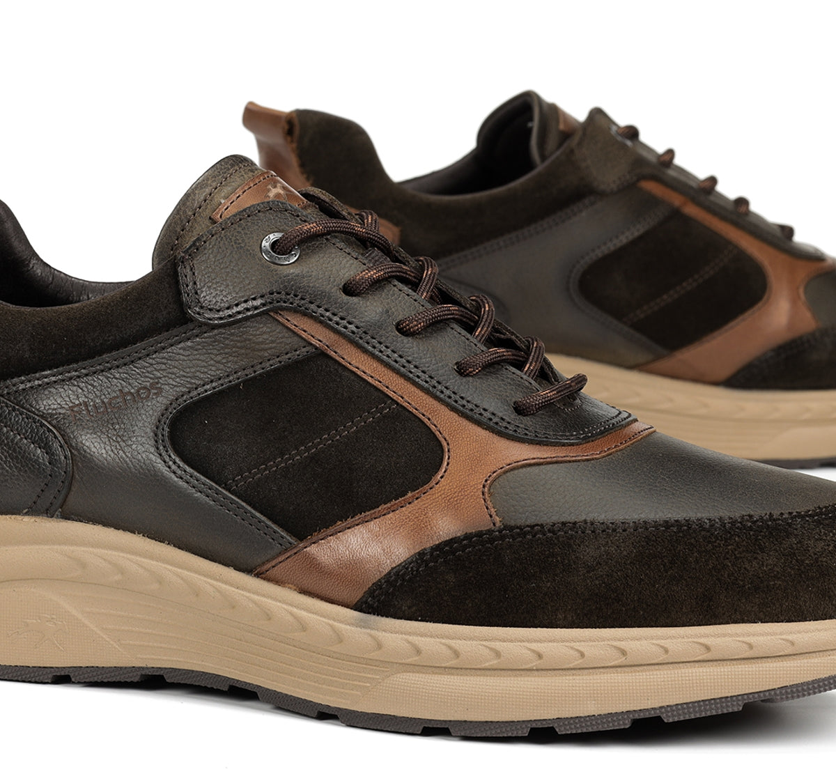 Fluchos Ryder F2289 sneaker vert homme à lacets