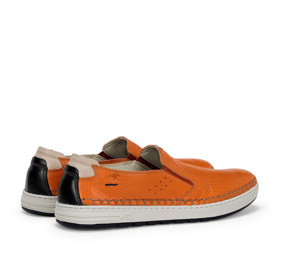 Fluchos Lester F1719 baskets slip on orange homme