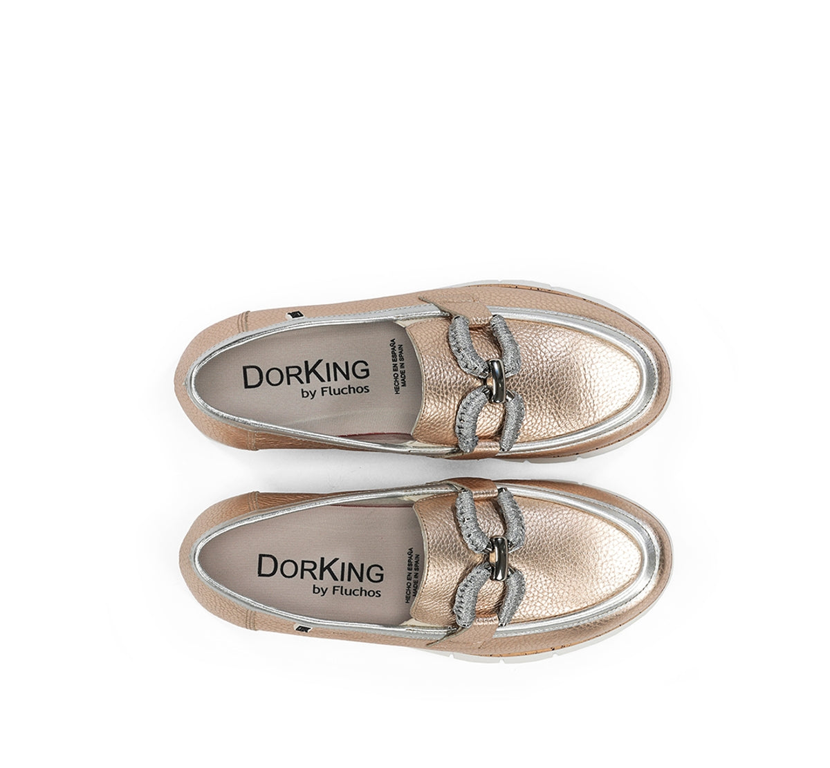 Dorking India D9298 mocassins femme doré