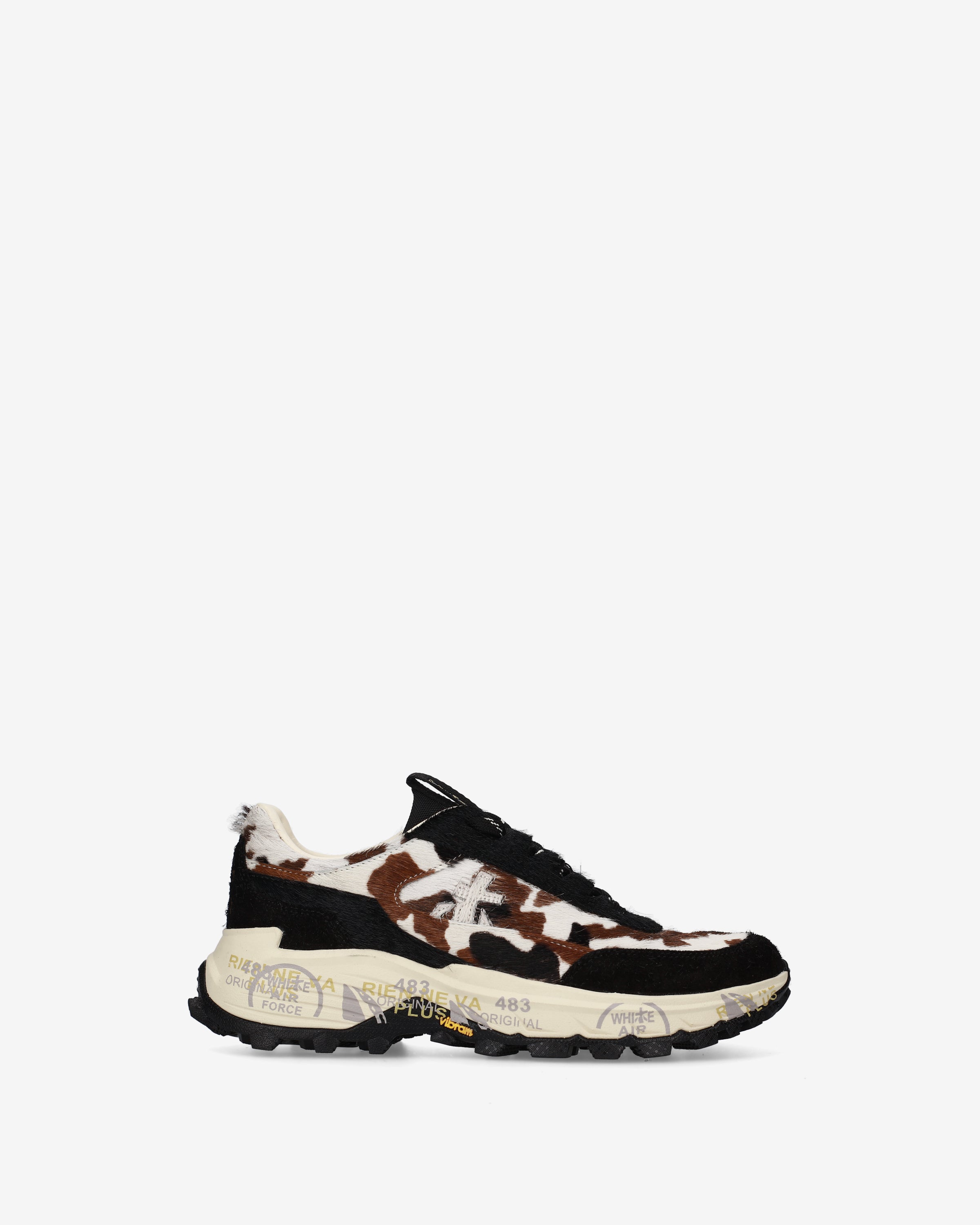 Premiata Devind 504 baskets femme imprimé vache