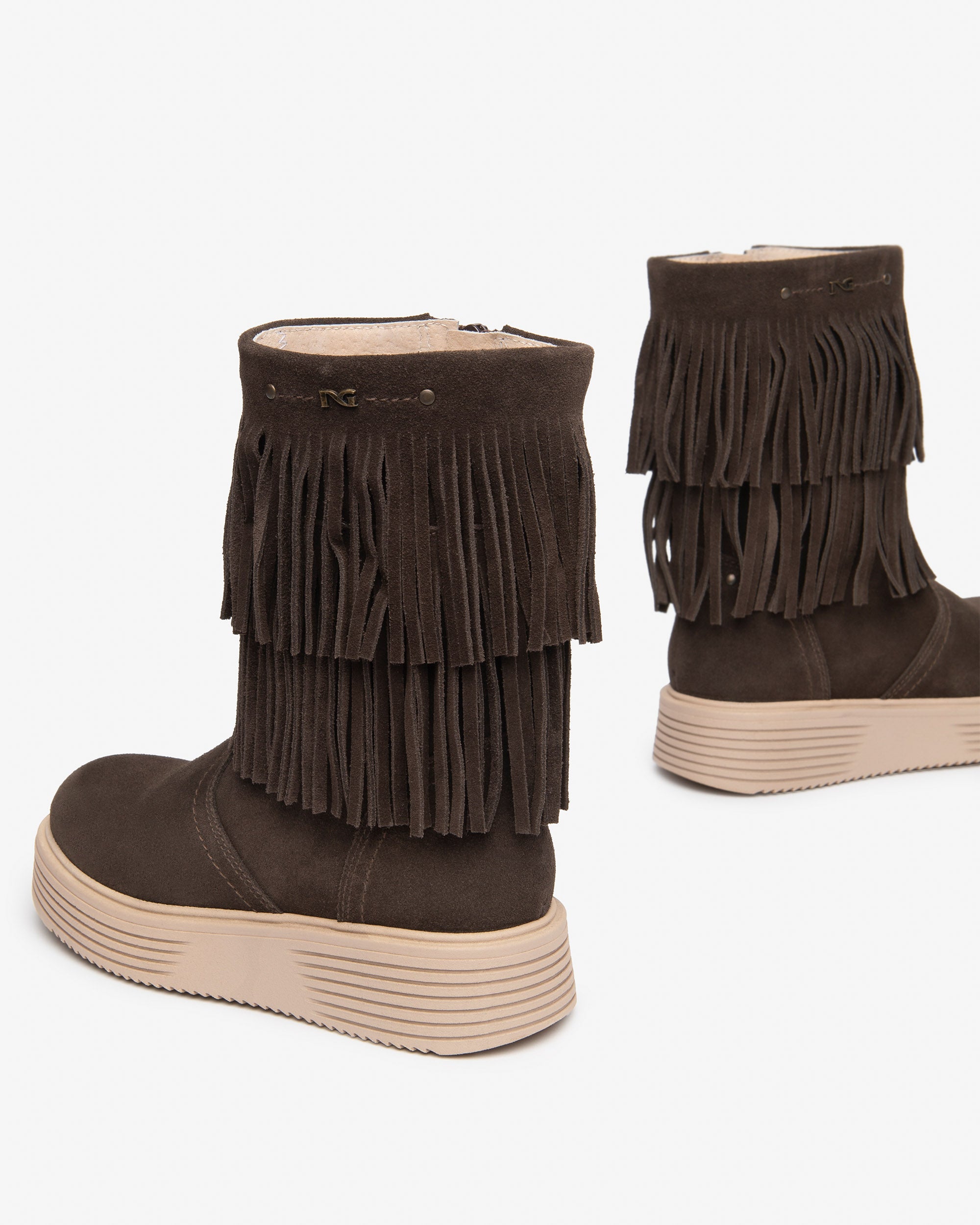Nero Giardini Ankle Boots bottines daim fille franges