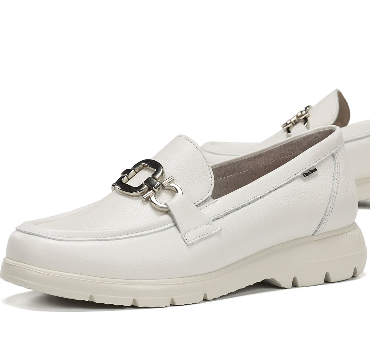 Fluchos Gladis F2282 mocassin blanc femme