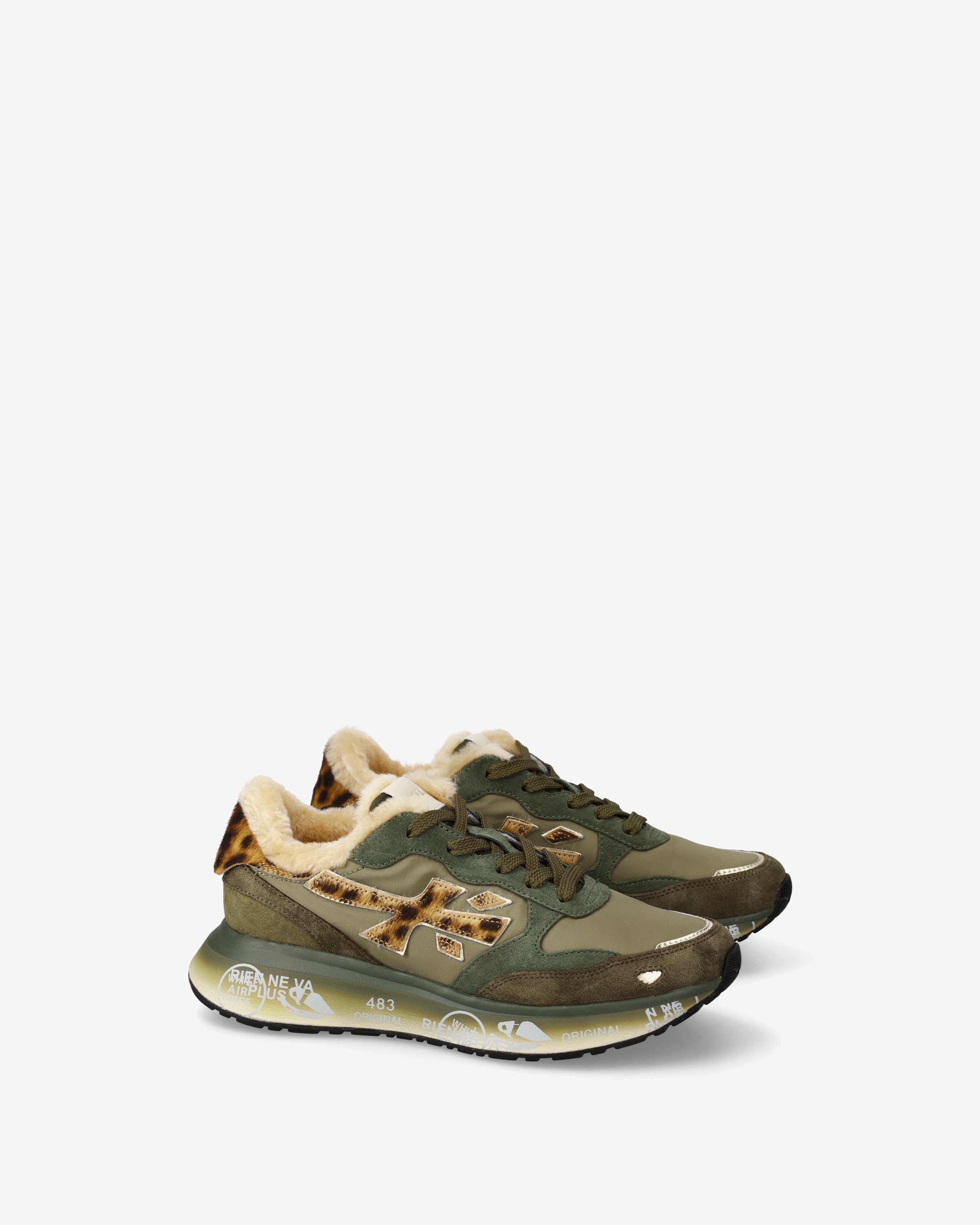 Premiata Lauryn 7790 sneakers femme vert sauge olive