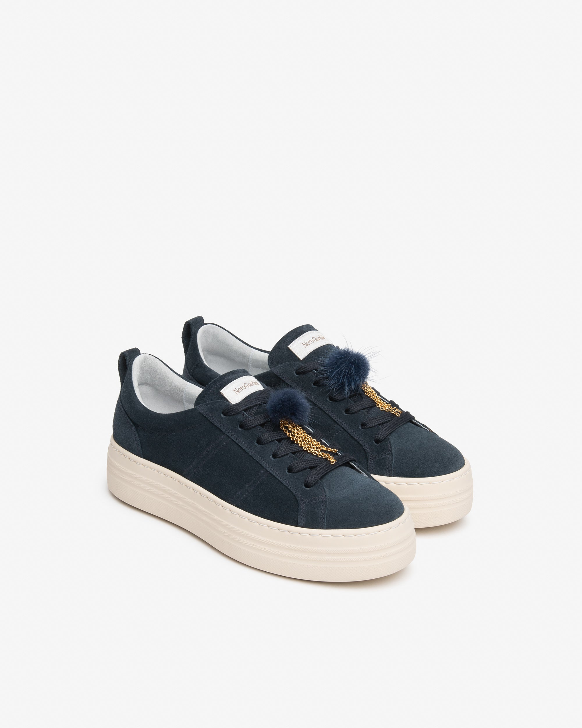 Nero Giardini Sneakers Baskets Femme Daim Plateforme