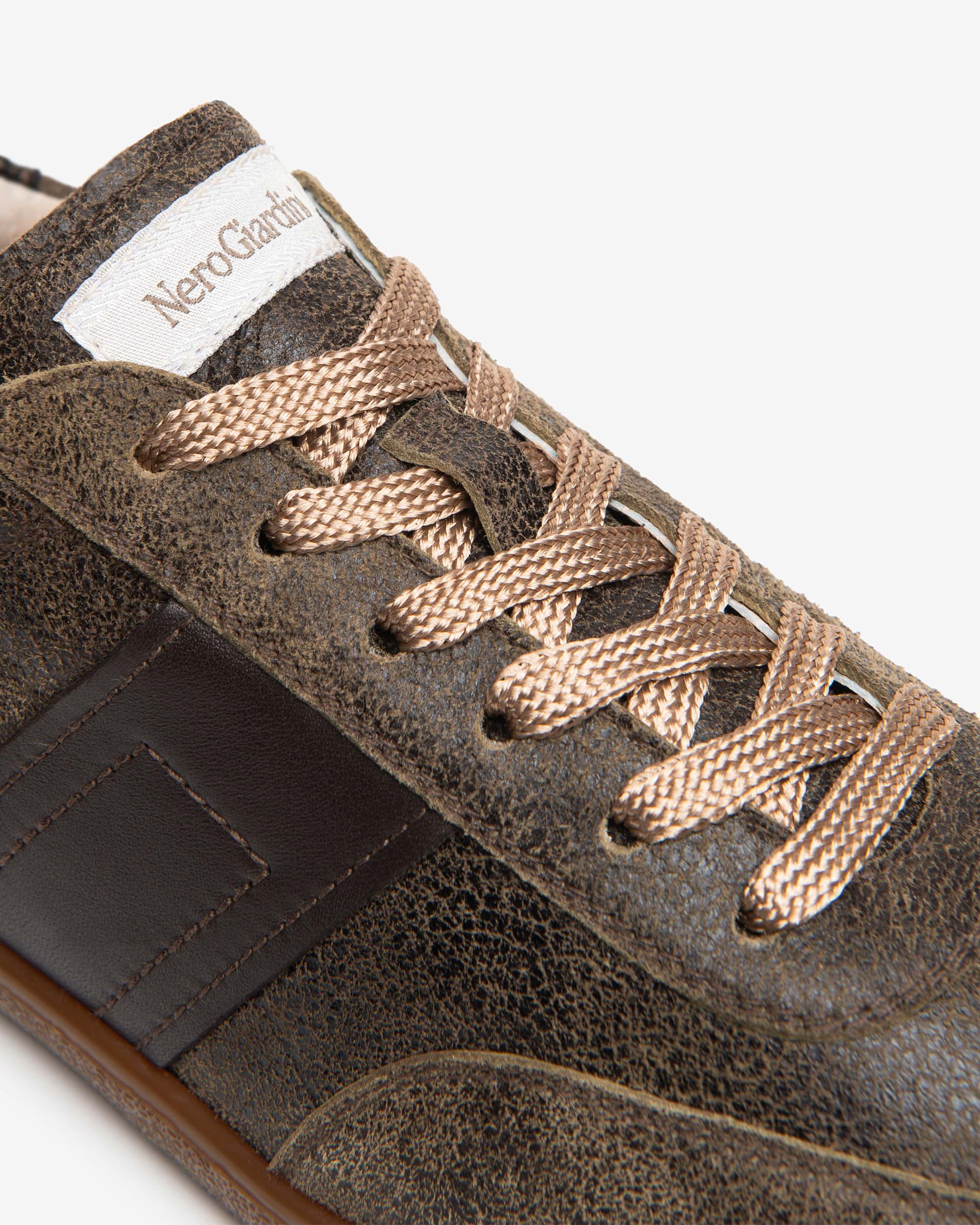 Nero Giardini Sneakers baskets cuir femme vintage