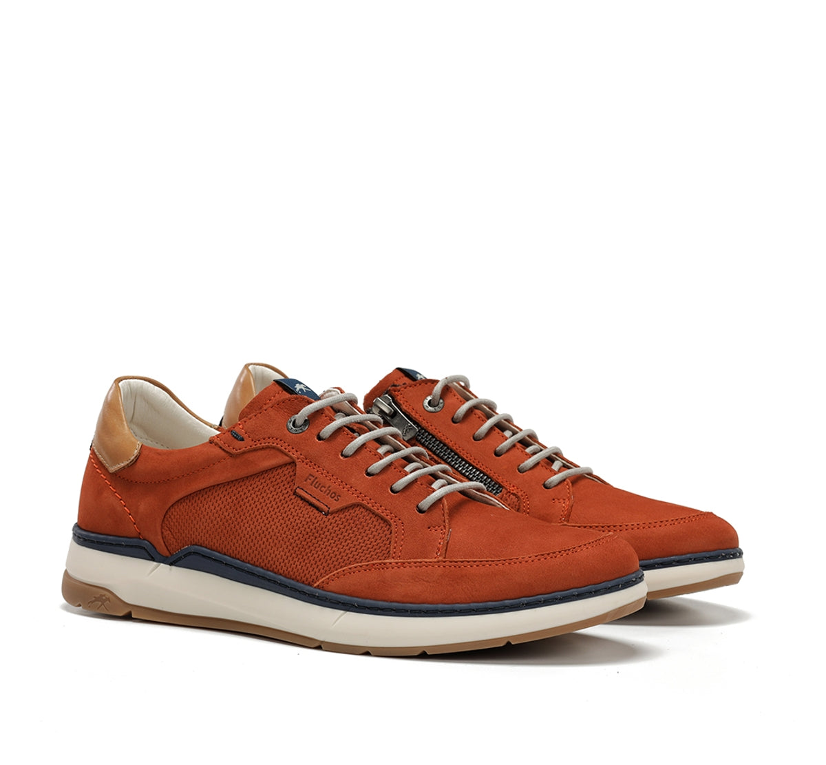 Fluchos Jeff F2211 Baskets Homme Orange Cuir