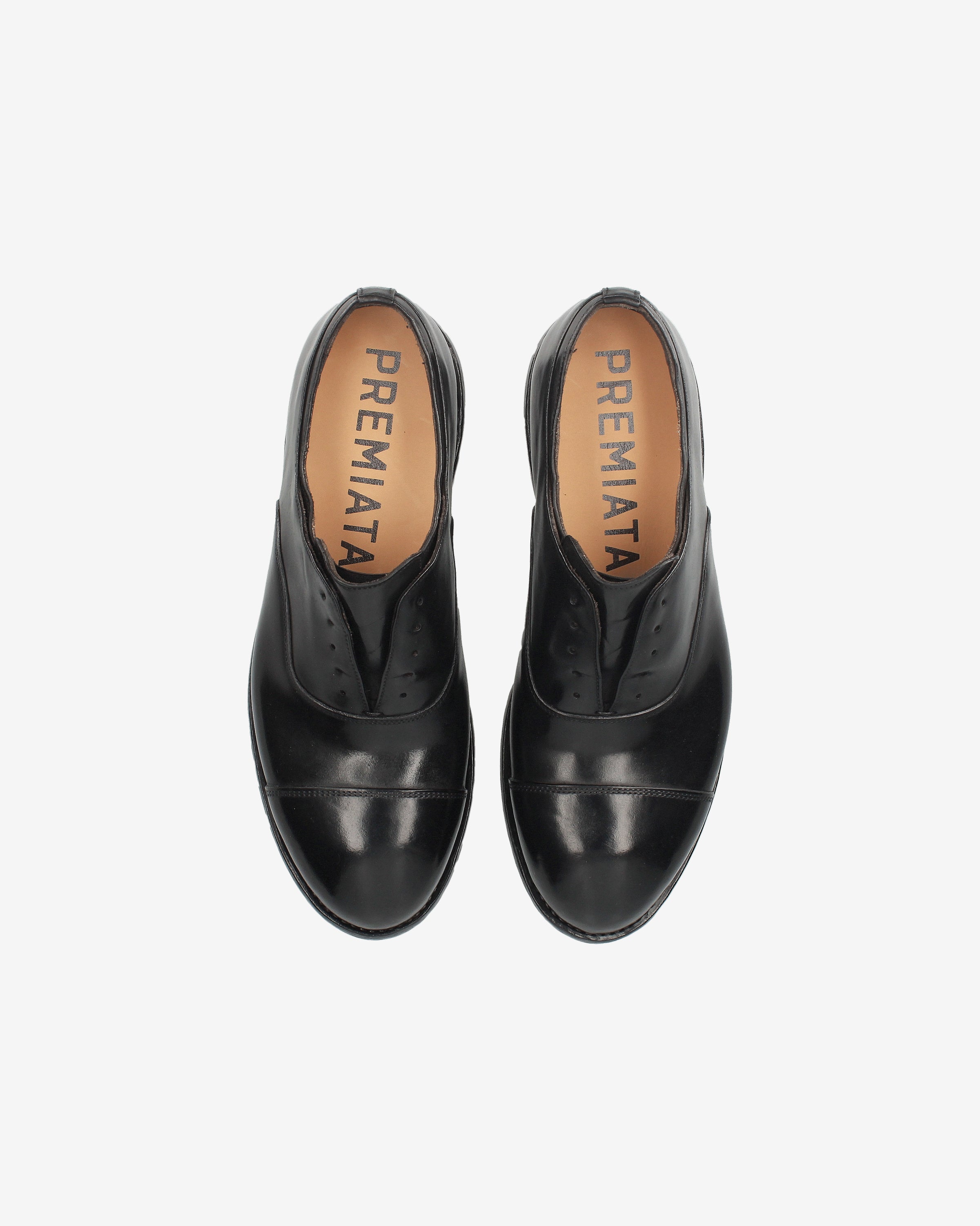 Premiata Cordovan mocassins slip-on homme cuir noir