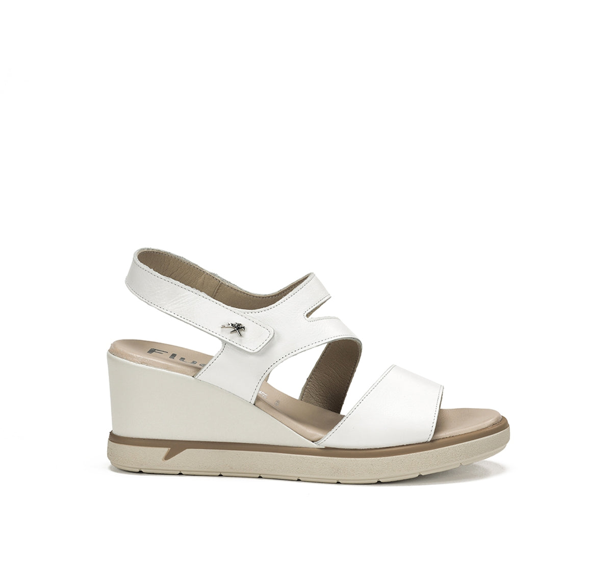 Fluchos Smash F1973 sandale compensée blanche femme