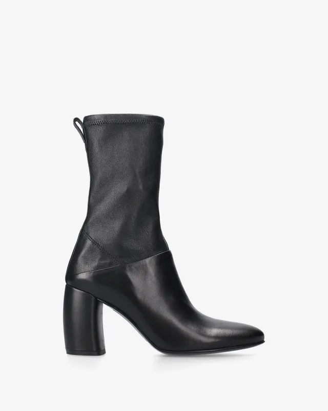 Premiata Boots bottines cuir noir talon 85 mm