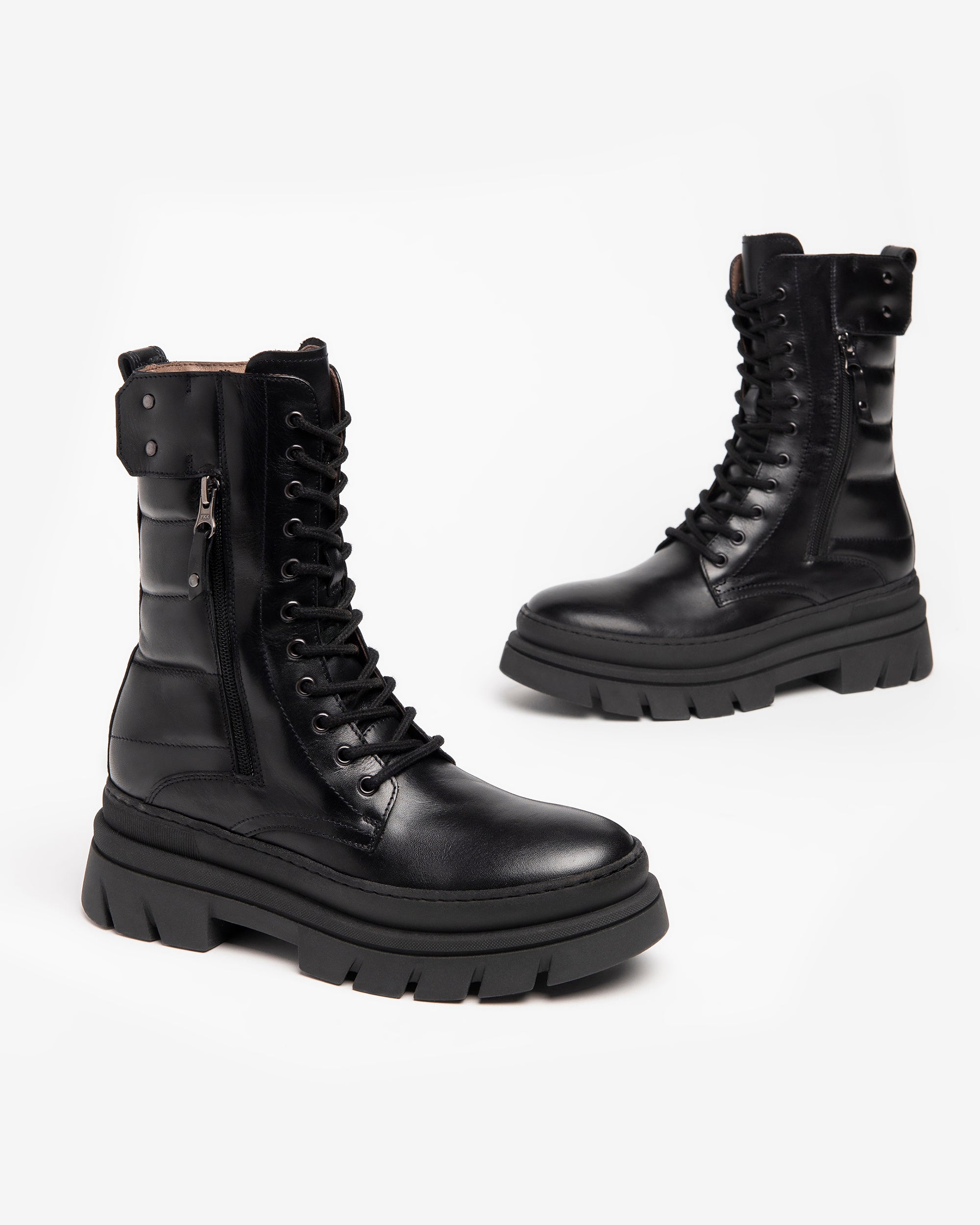 Nero Giardini Combat Boots bottines cuir femme