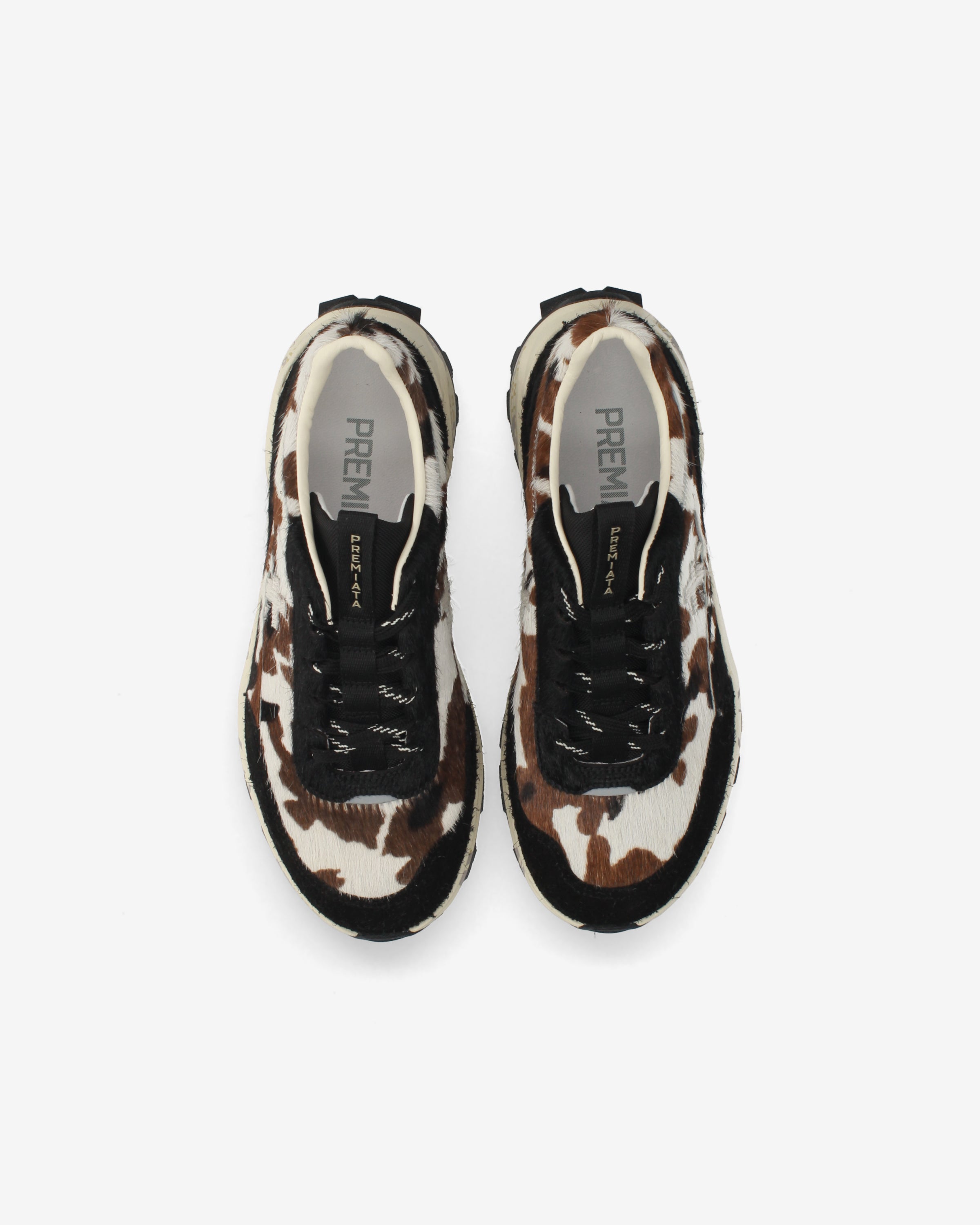 Premiata Devind 504 baskets femme imprimé vache