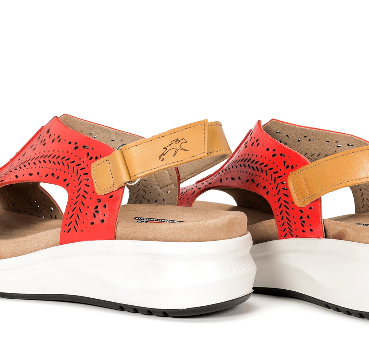 Fluchos Yagon F1481 sandales rouge femme