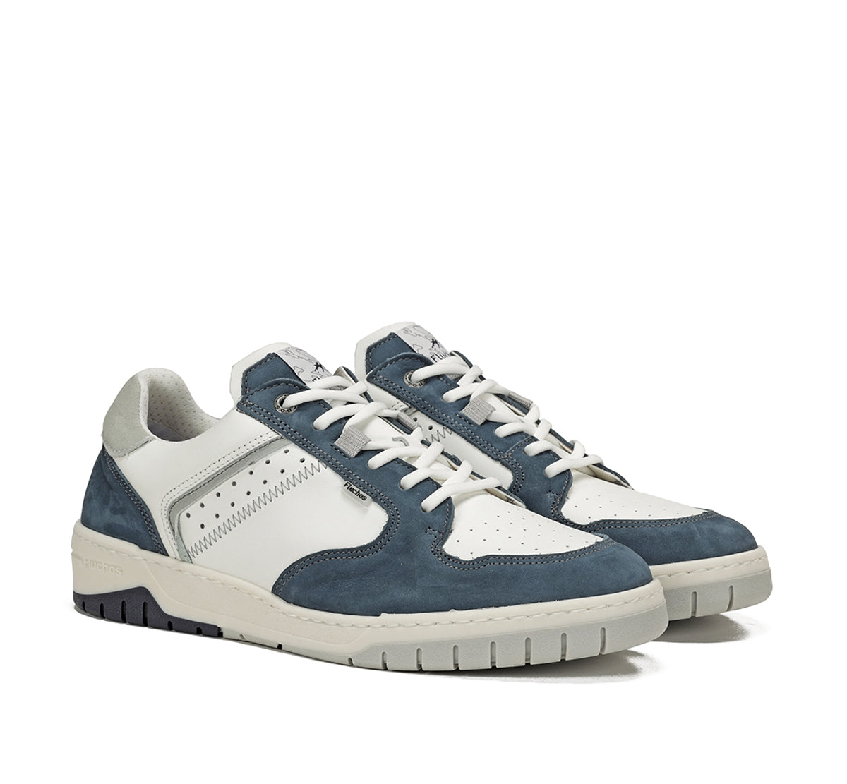 Fluchos Roger F1954 baskets homme bleu cuir