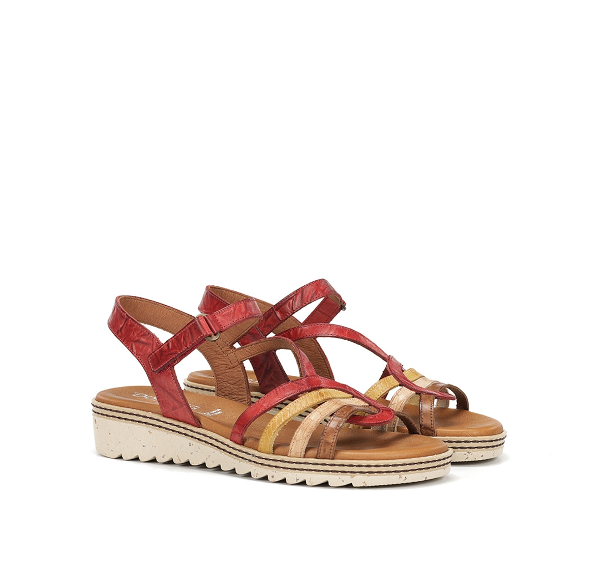 Dorking by Fluchos Espe D9113 Sandale Femme Rouge