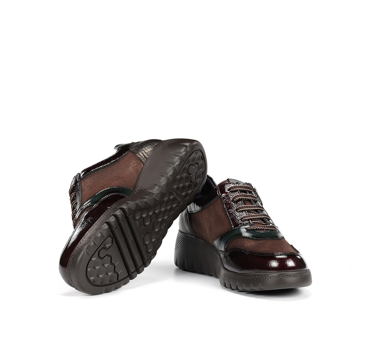 Fluchos Live F2248 baskets marron femme compensée