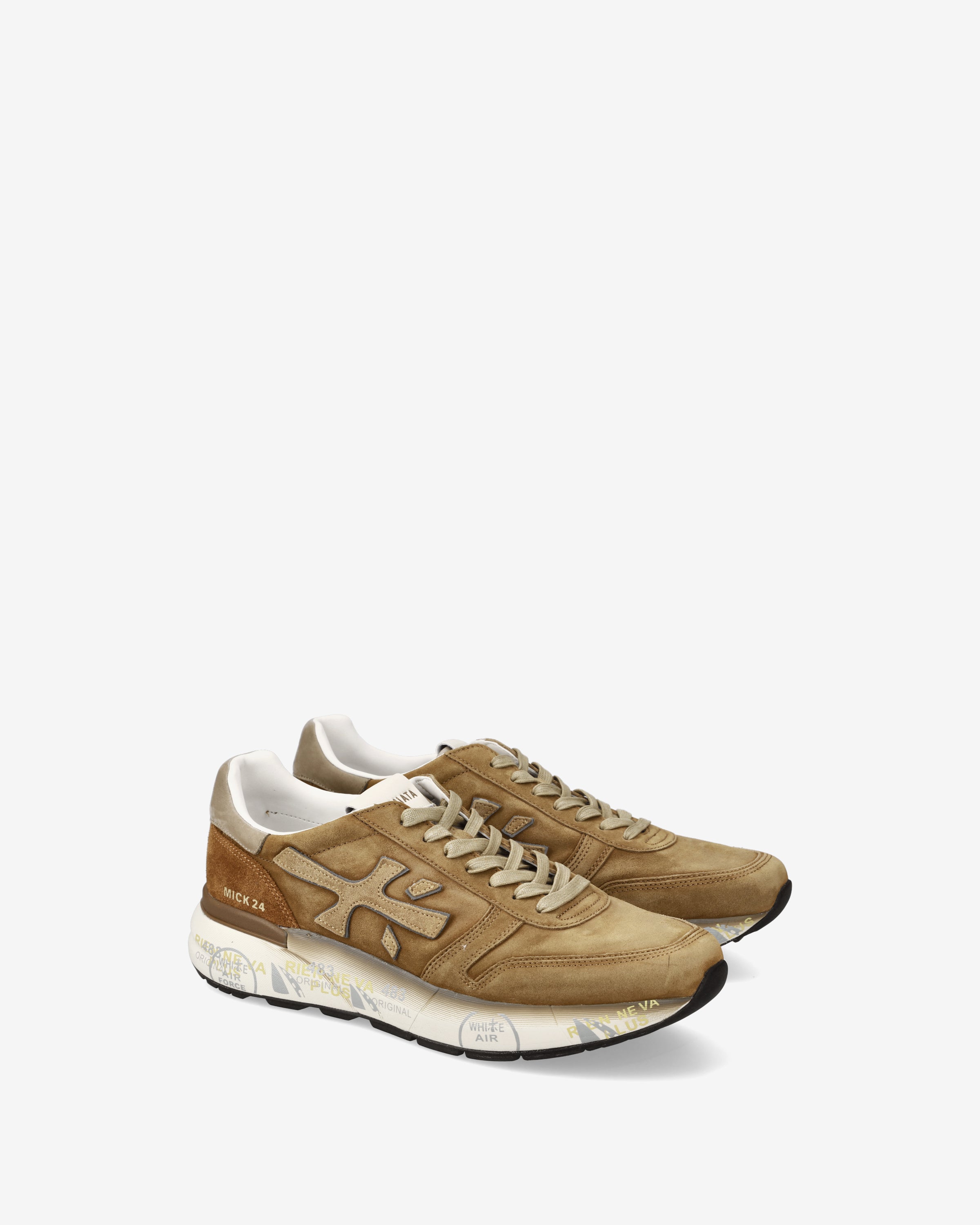 Premiata Mick 7712 baskets homme daim beige tabac