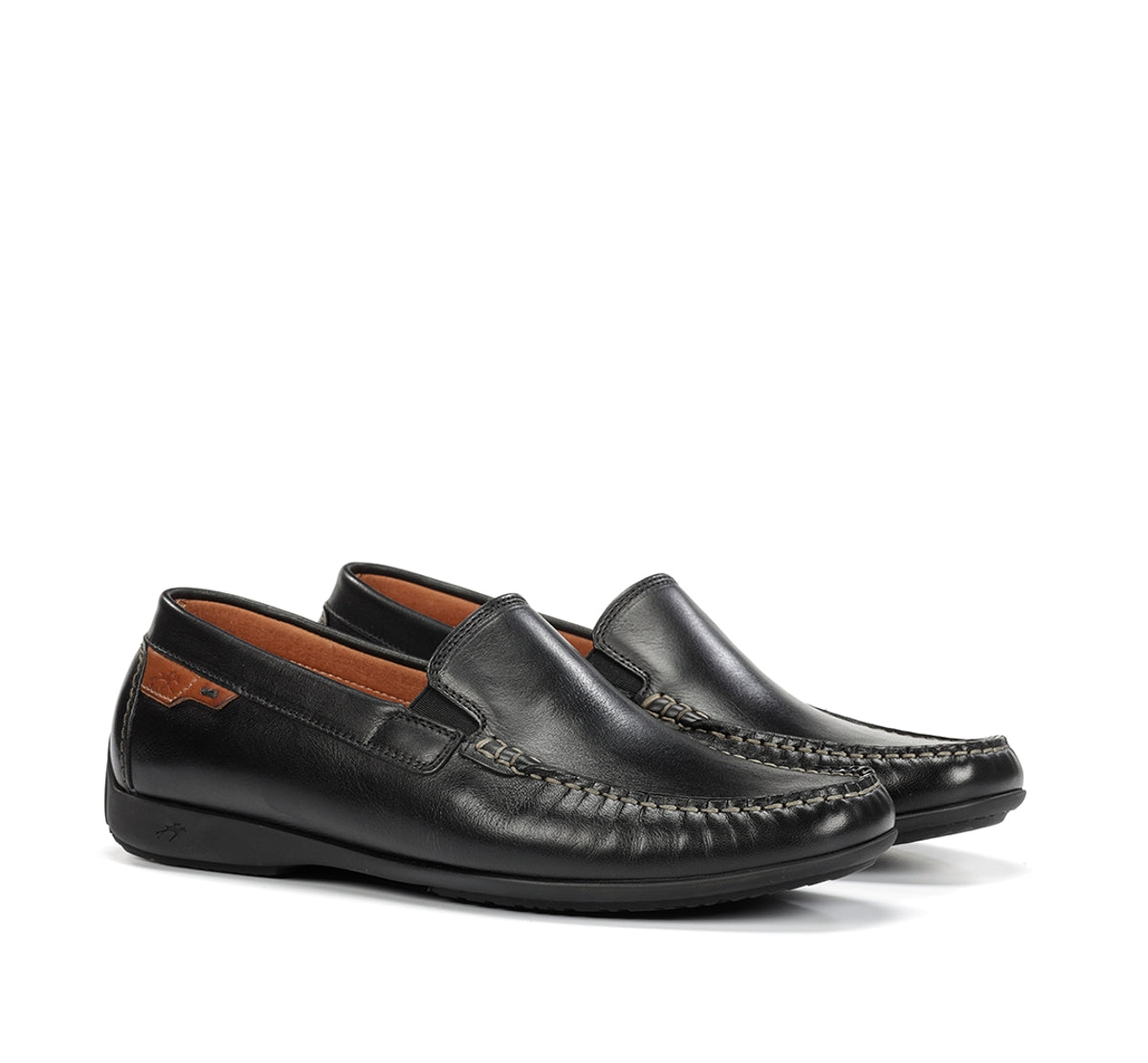 Fluchos Samoa F2208 mocassin noir homme cuir