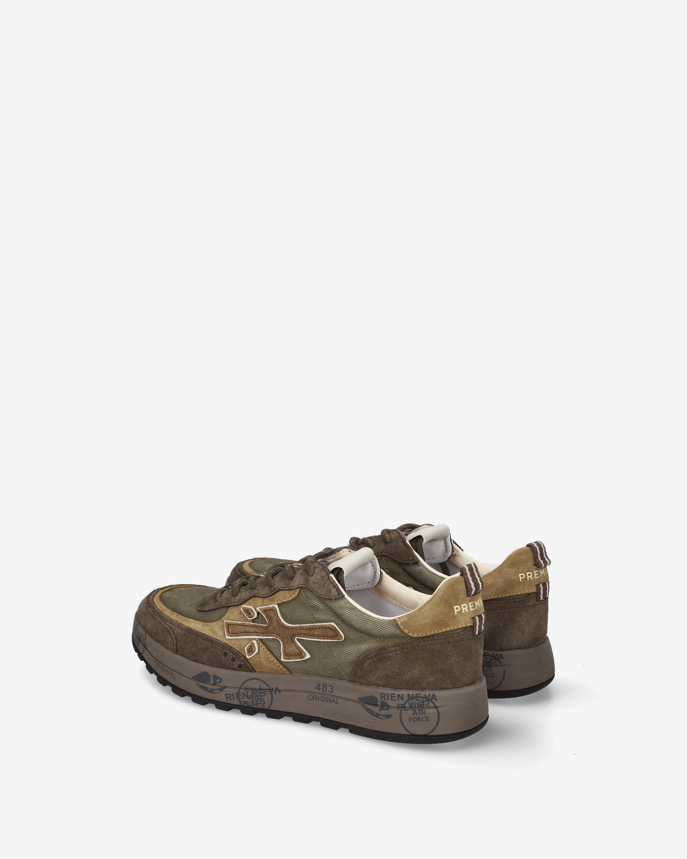 Premiata Nous 8463 sneakers homme olive daim