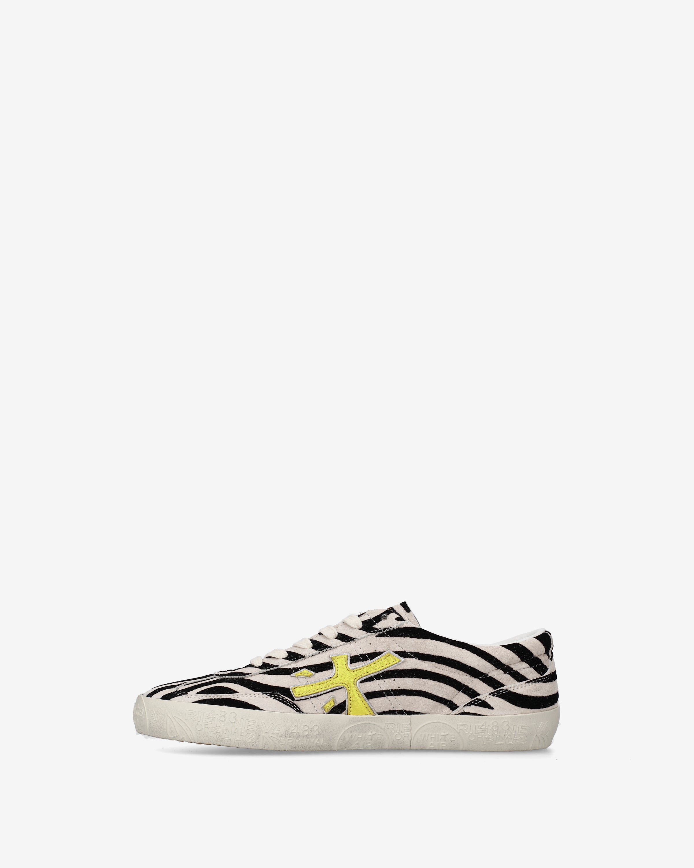 Premiata Davidd 8610 sneakers femme zèbre cuir noir blanc
