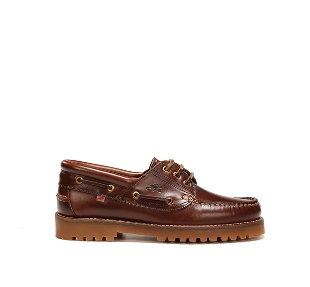 Fluchos Scott F0053 chaussure bateau marron femme