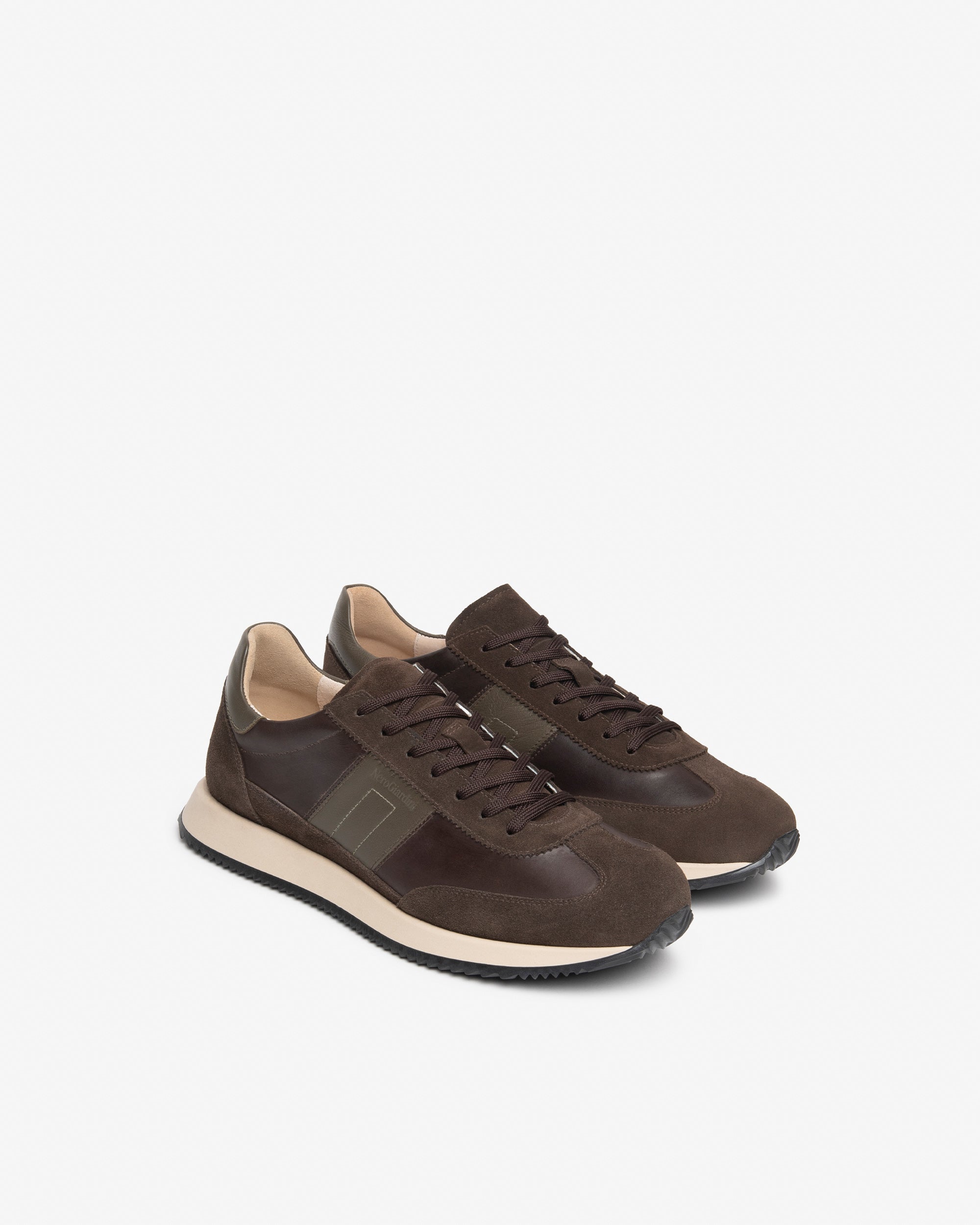 Nero Giardini Sneakers baskets cuir homme daim