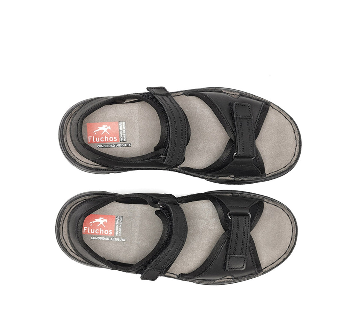 Fluchos Azores F2197 sandales homme noir velcro