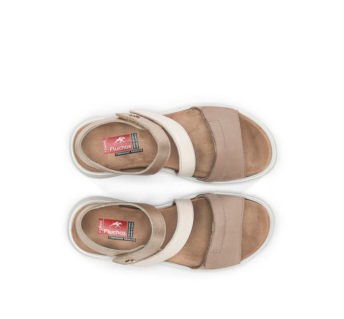 Fluchos Street F2165 sandale taupe femme cuir