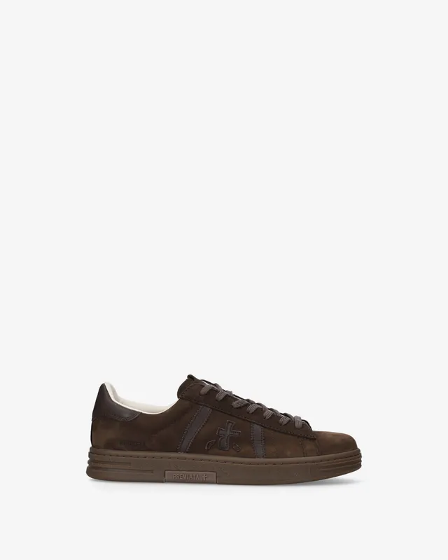 Premiata Russell 8558 sneakers cuir marron fonce homme