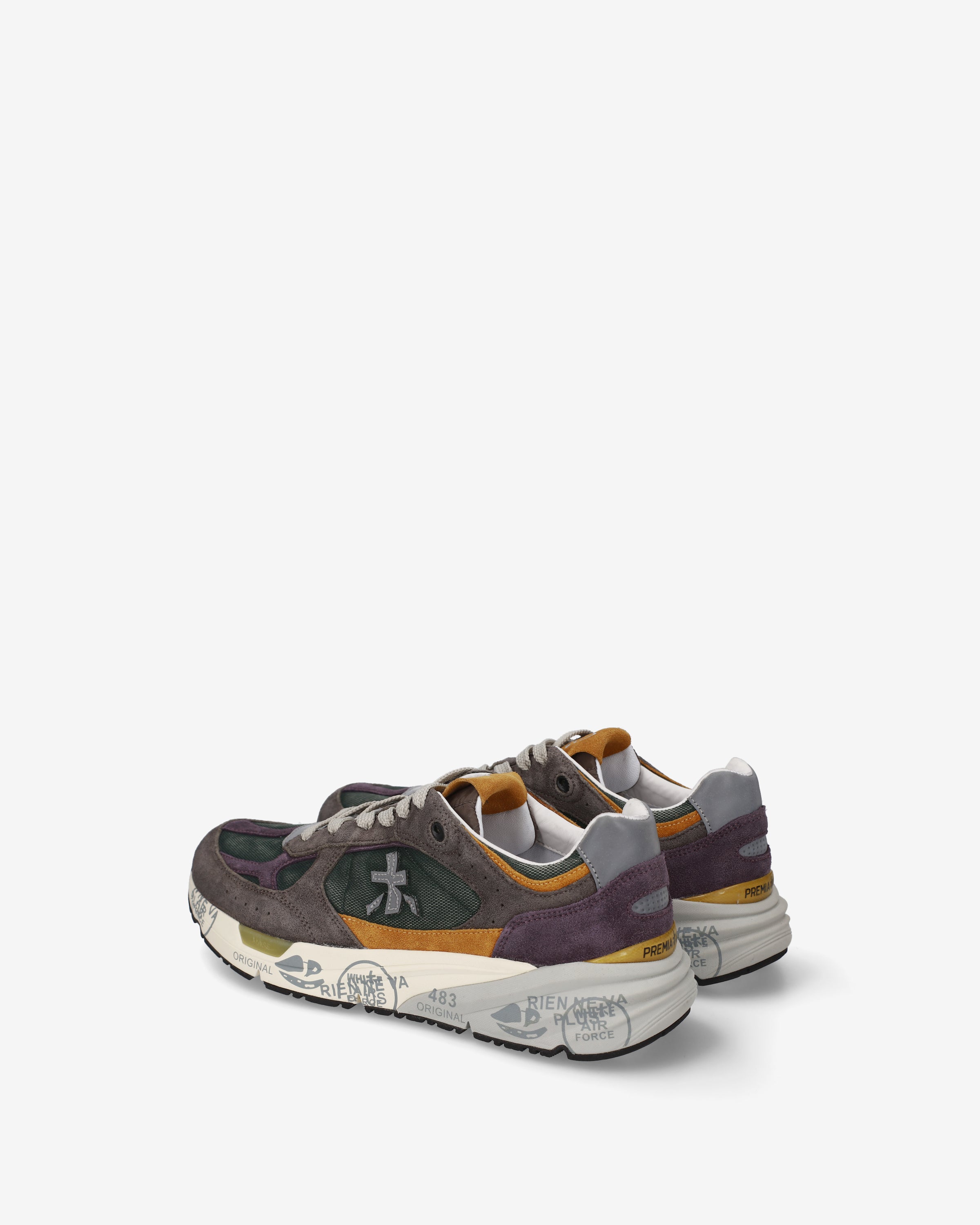 Premiata Mase25 8422 sneakers homme daim olive