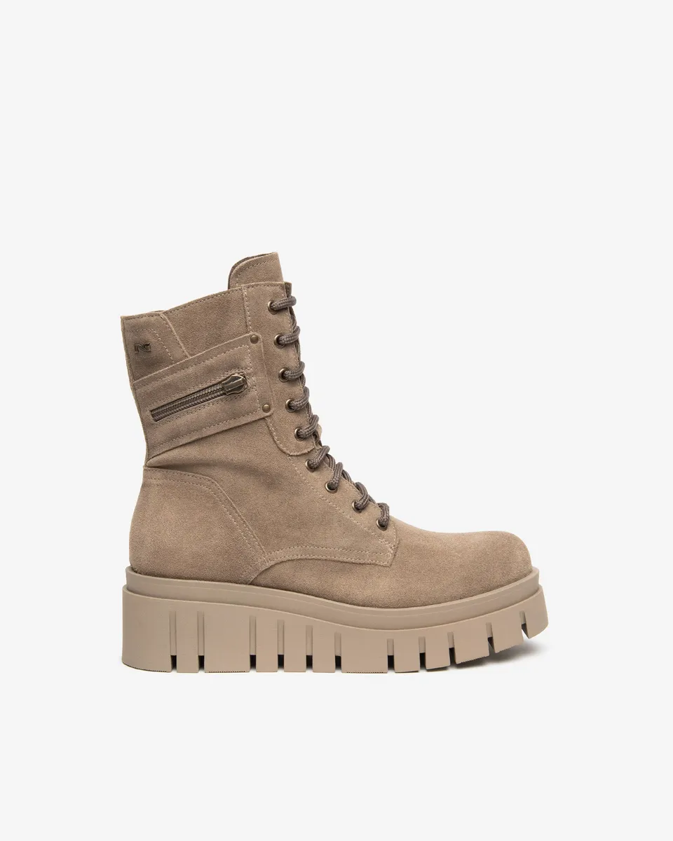 Nero Giardini Combat Boots rangers femme daim pointure 38